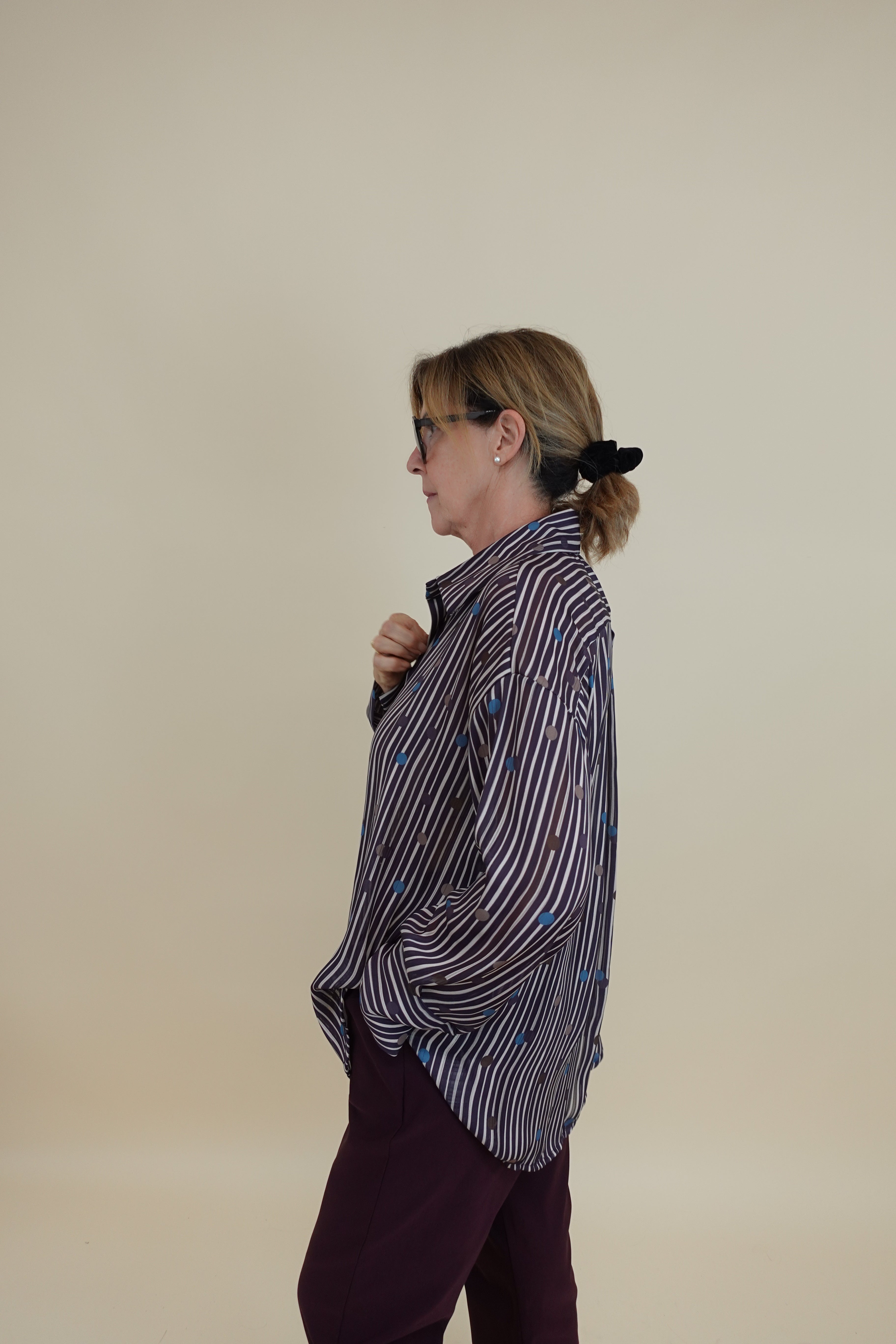 Camicia over pois