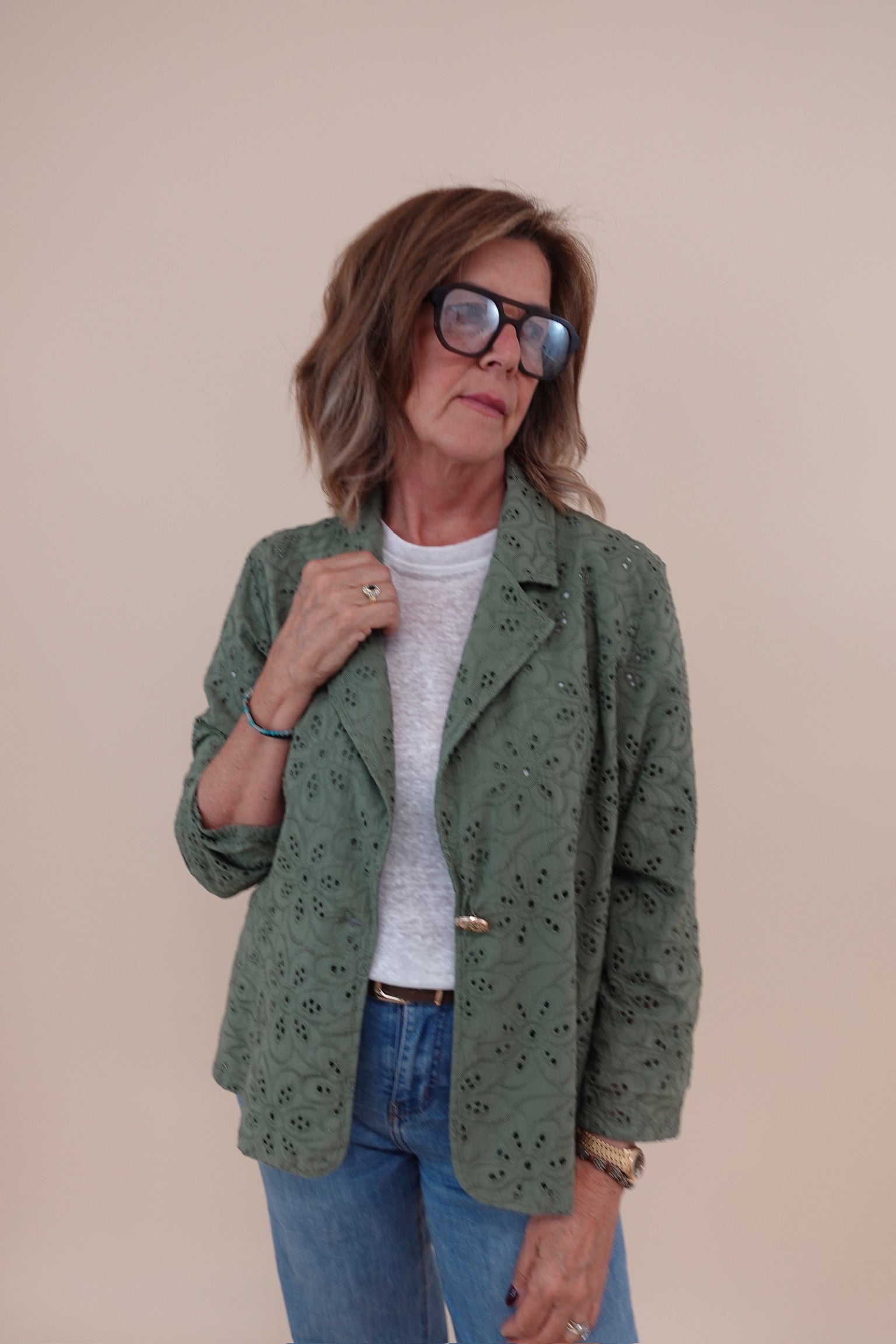 Giacca Margherita Verde