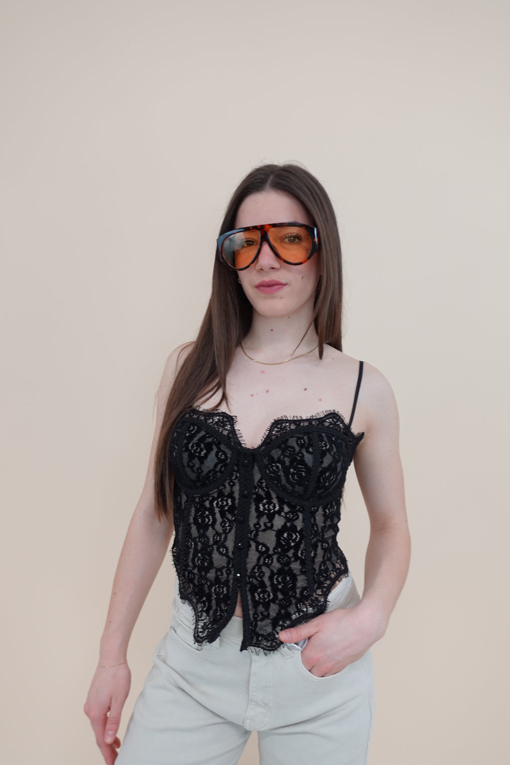 Corsetto Pizzo Black