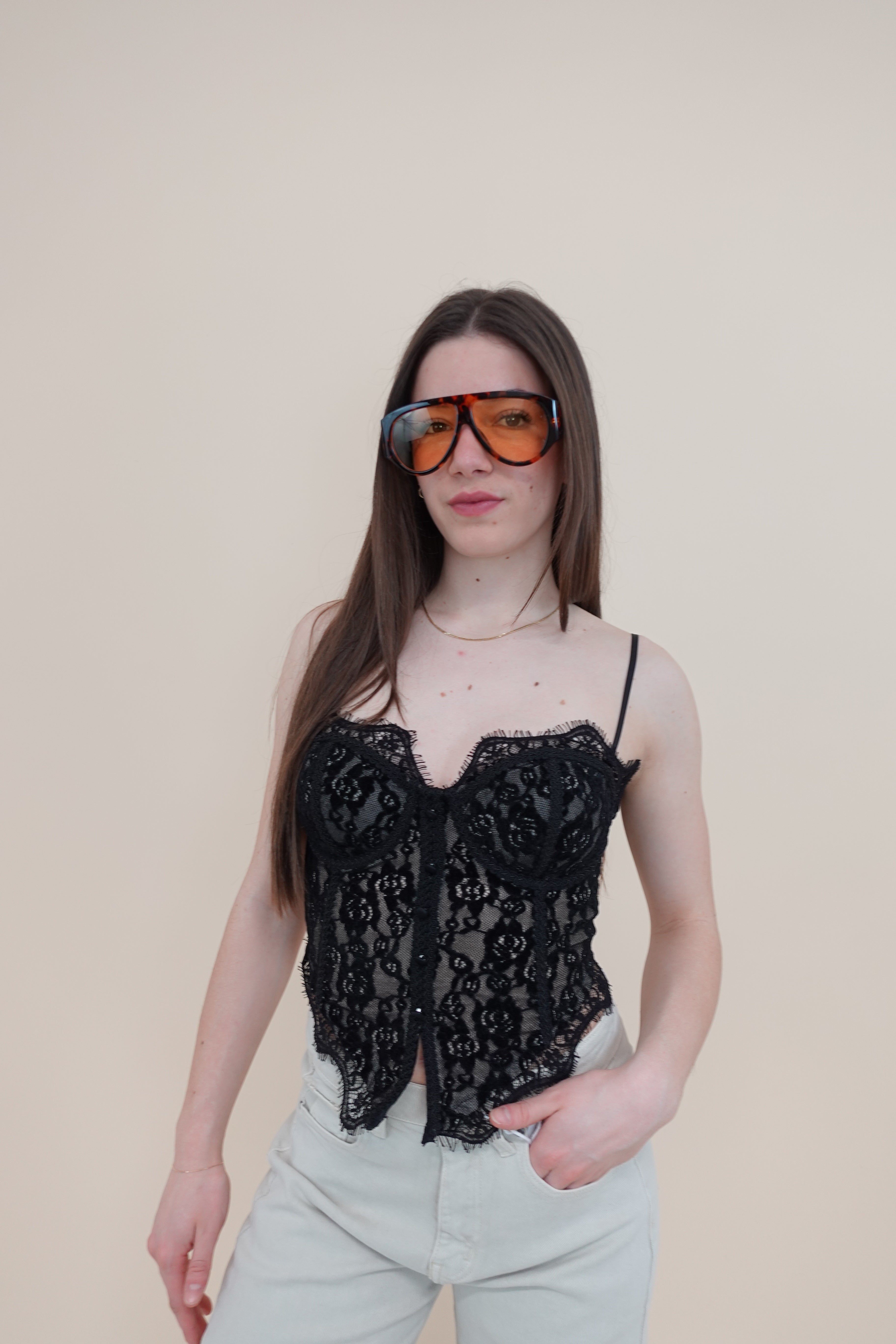 Corsetto Pizzo Black