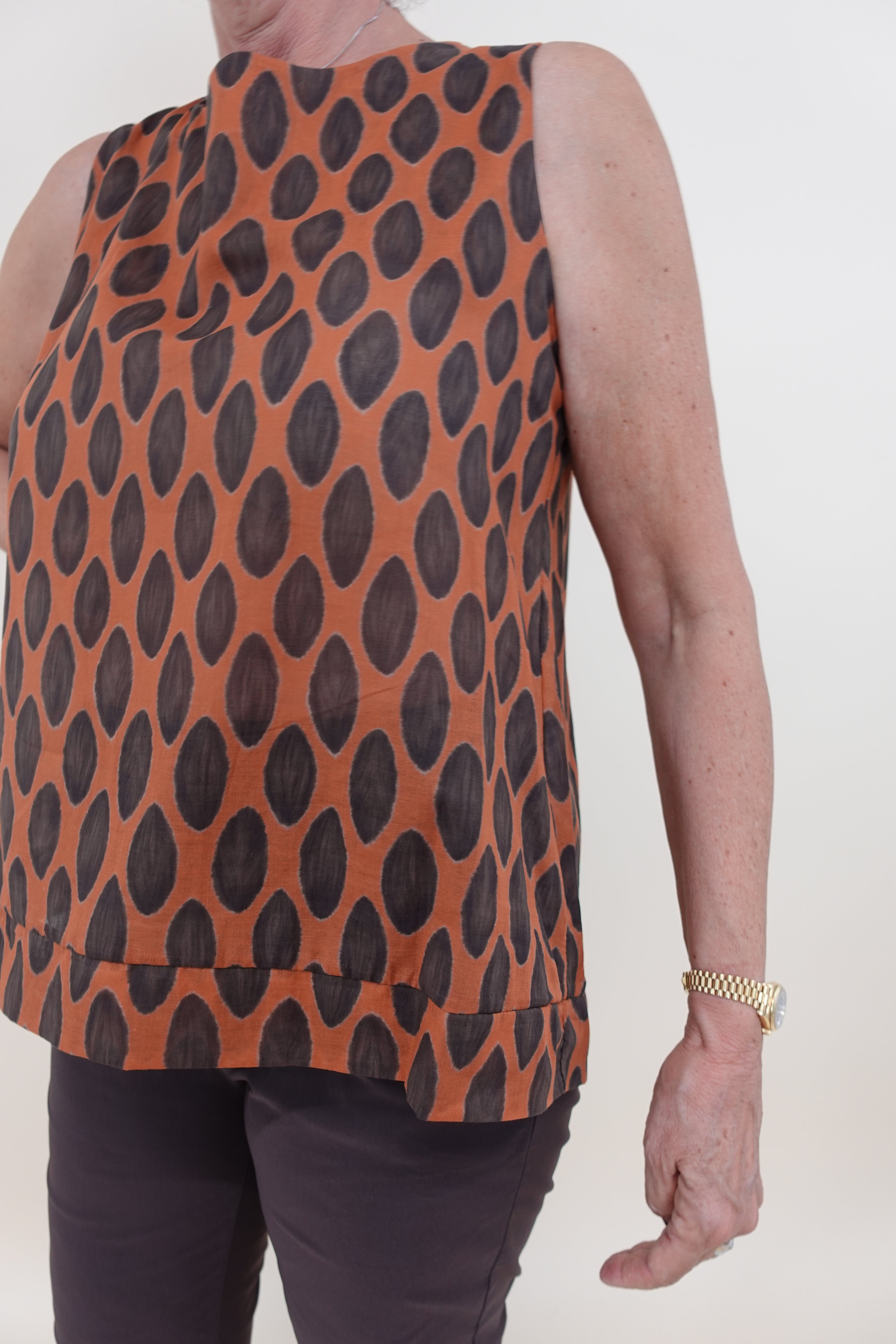 Camicia Bollini Arancio