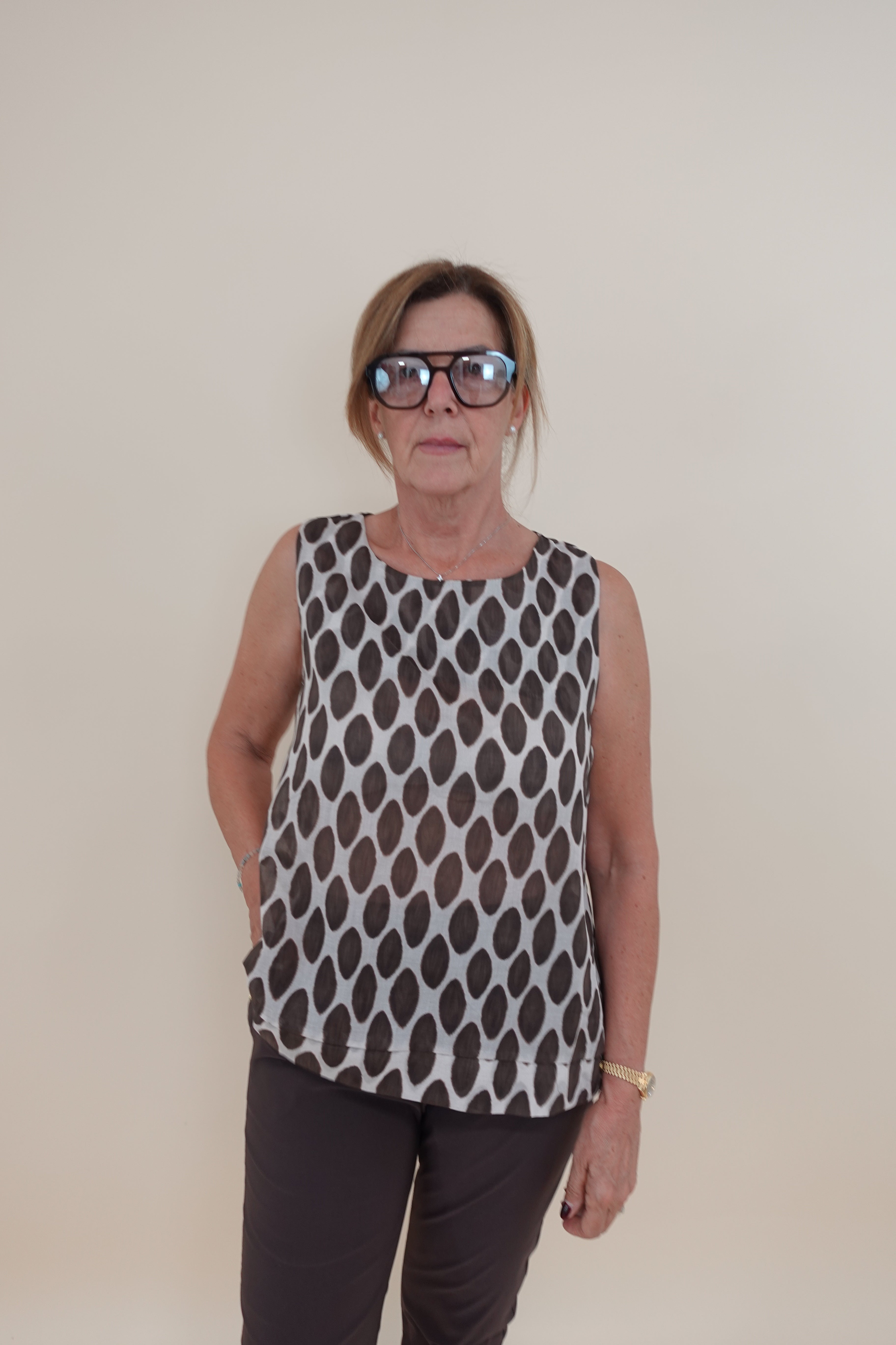 Camicia Bollini Marrone