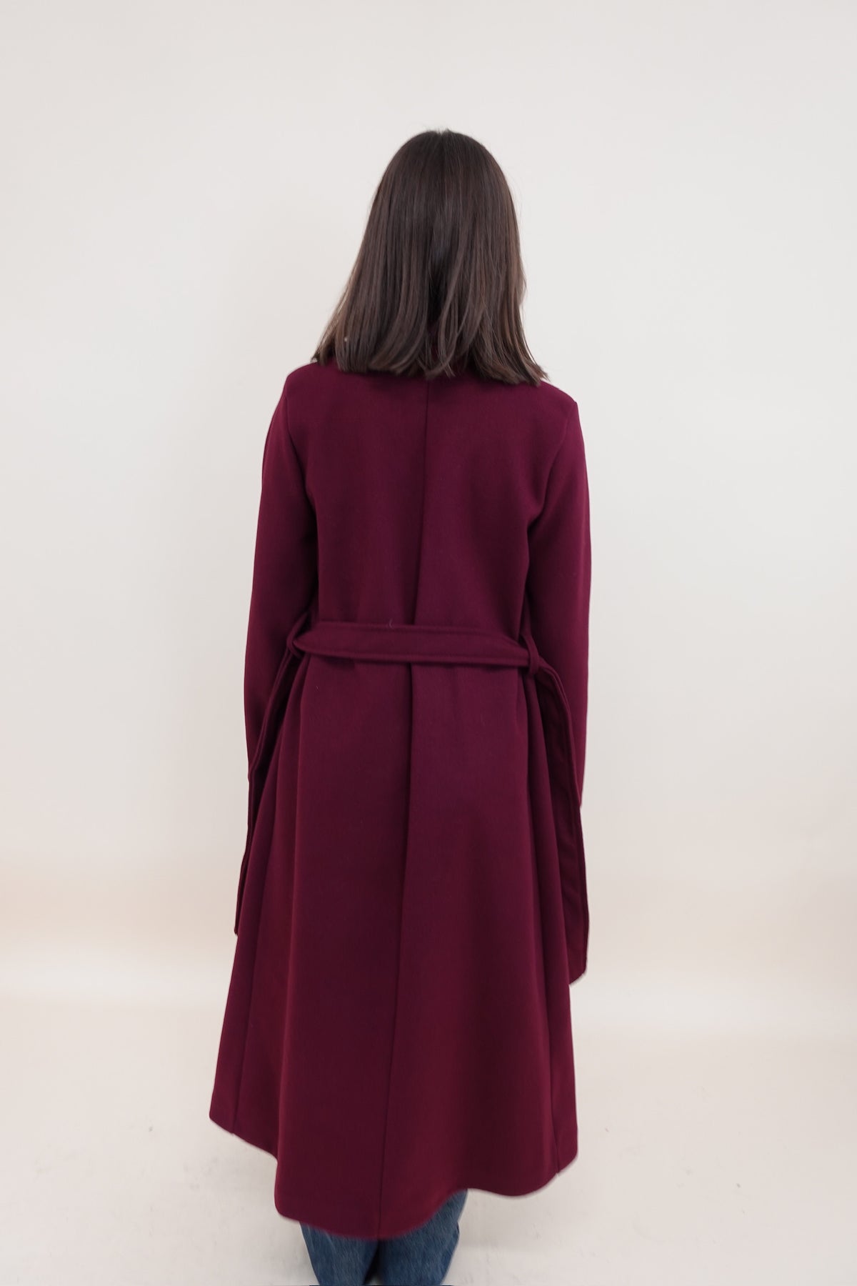 Cappotto Long Bordeaux