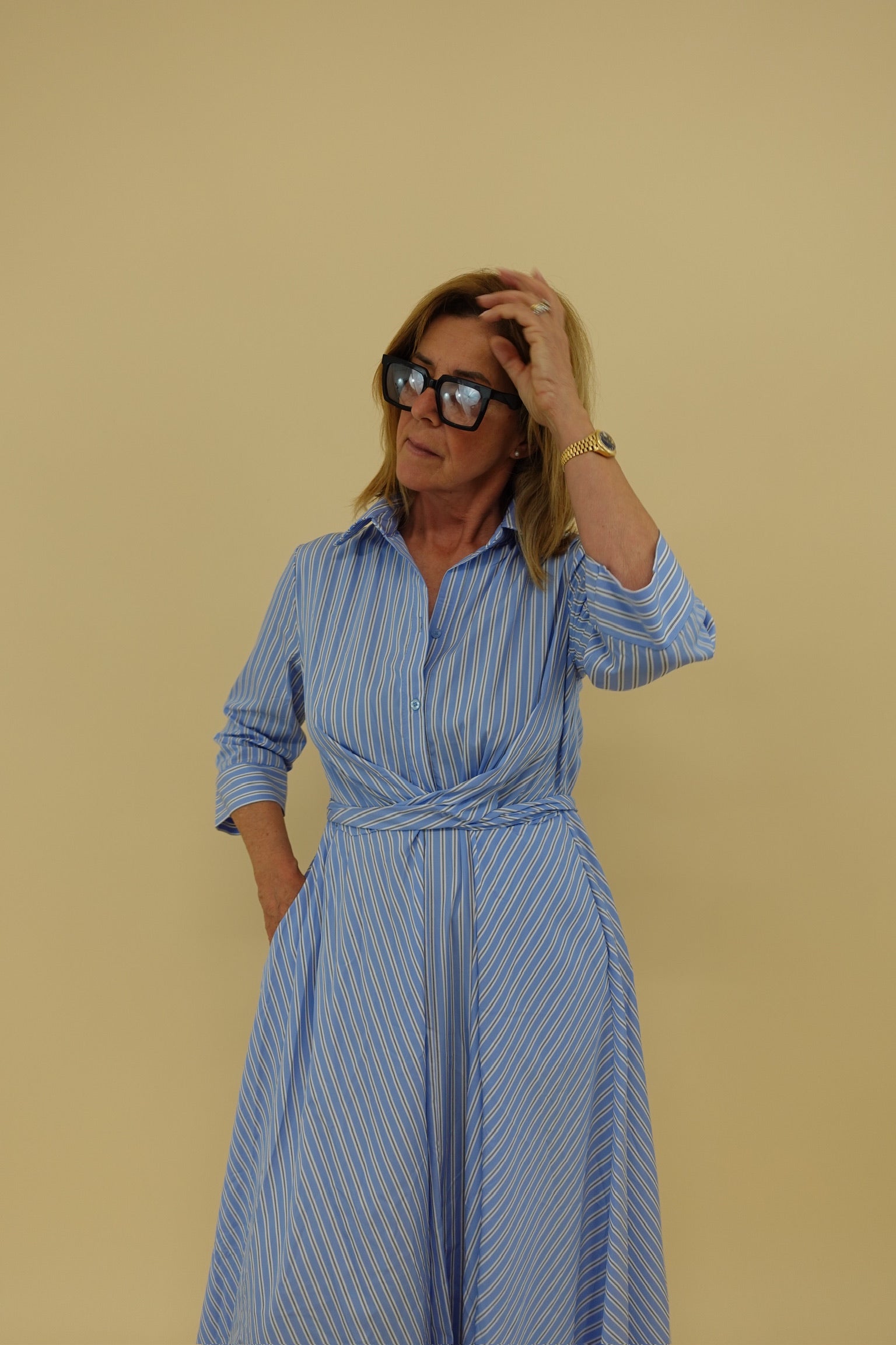 Abito Line Azzurro