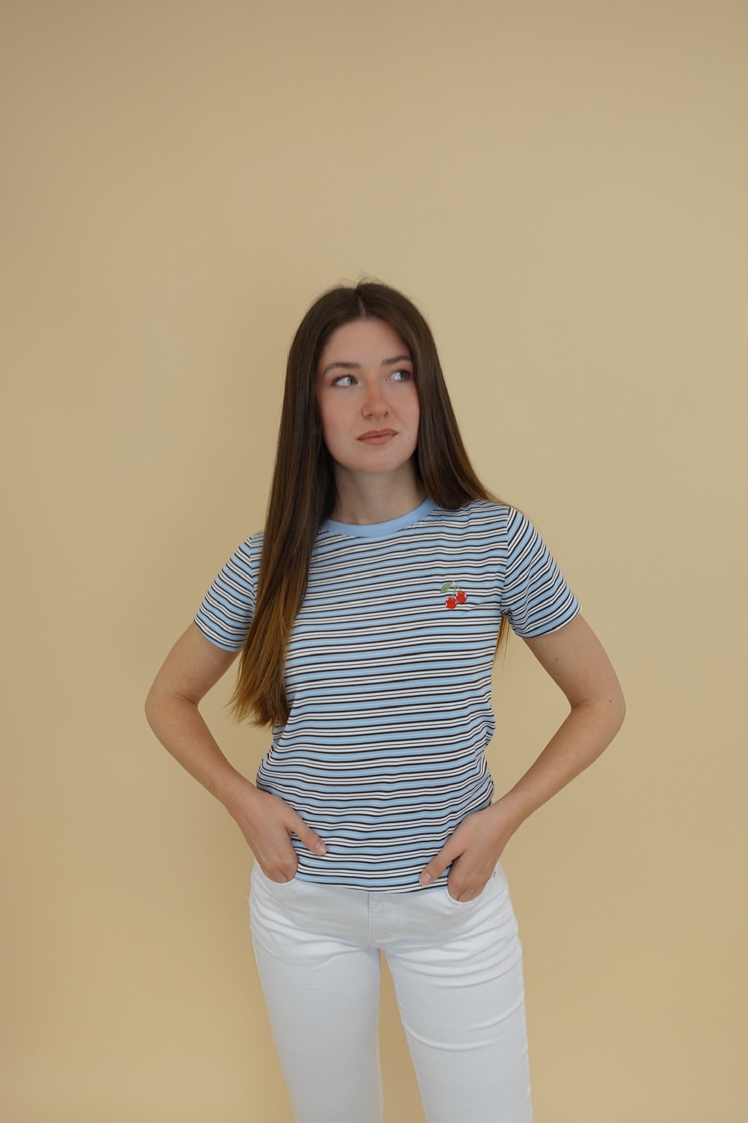 T- Shirt Cherry Azzurra