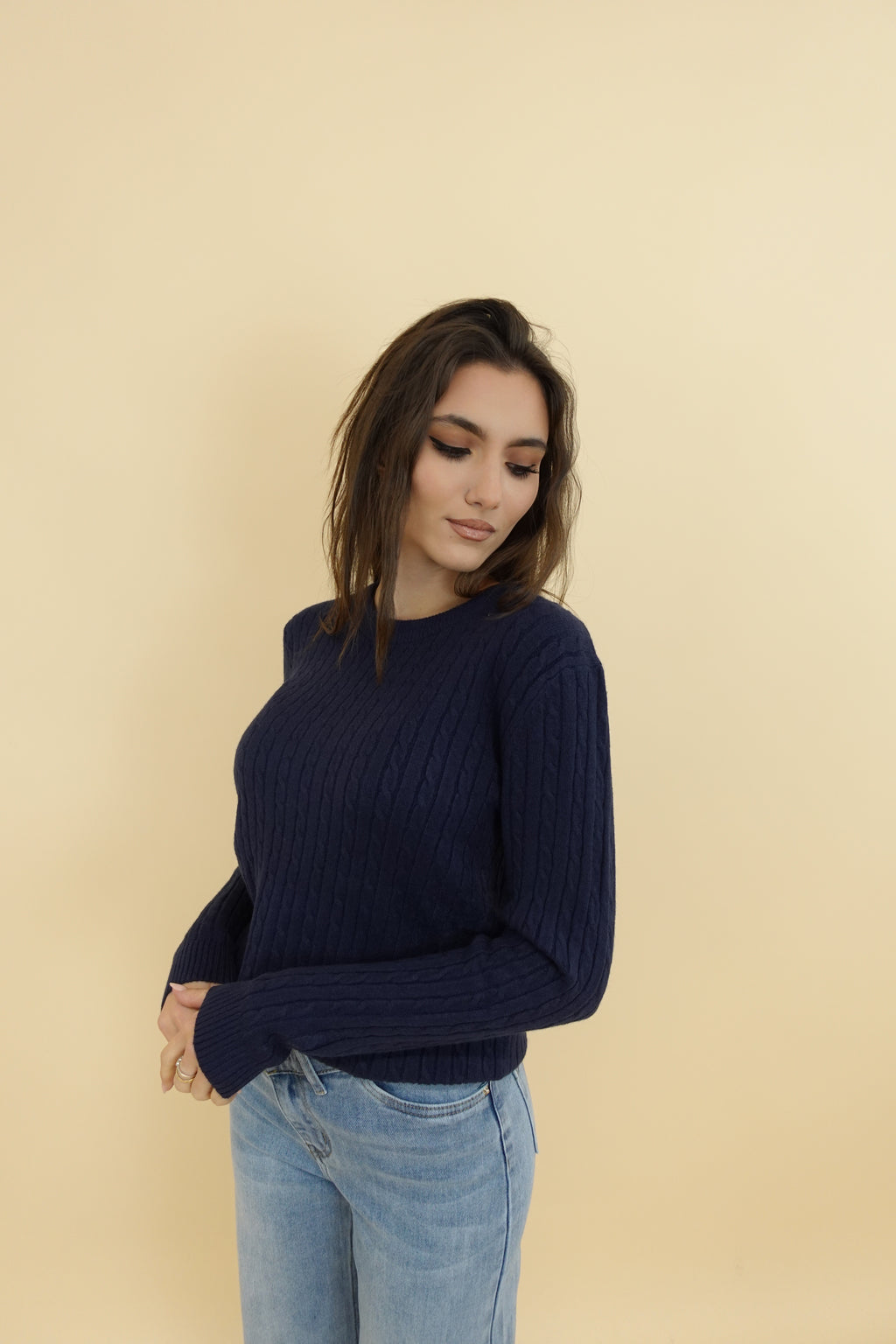 Maglioncino Treccina New Blu