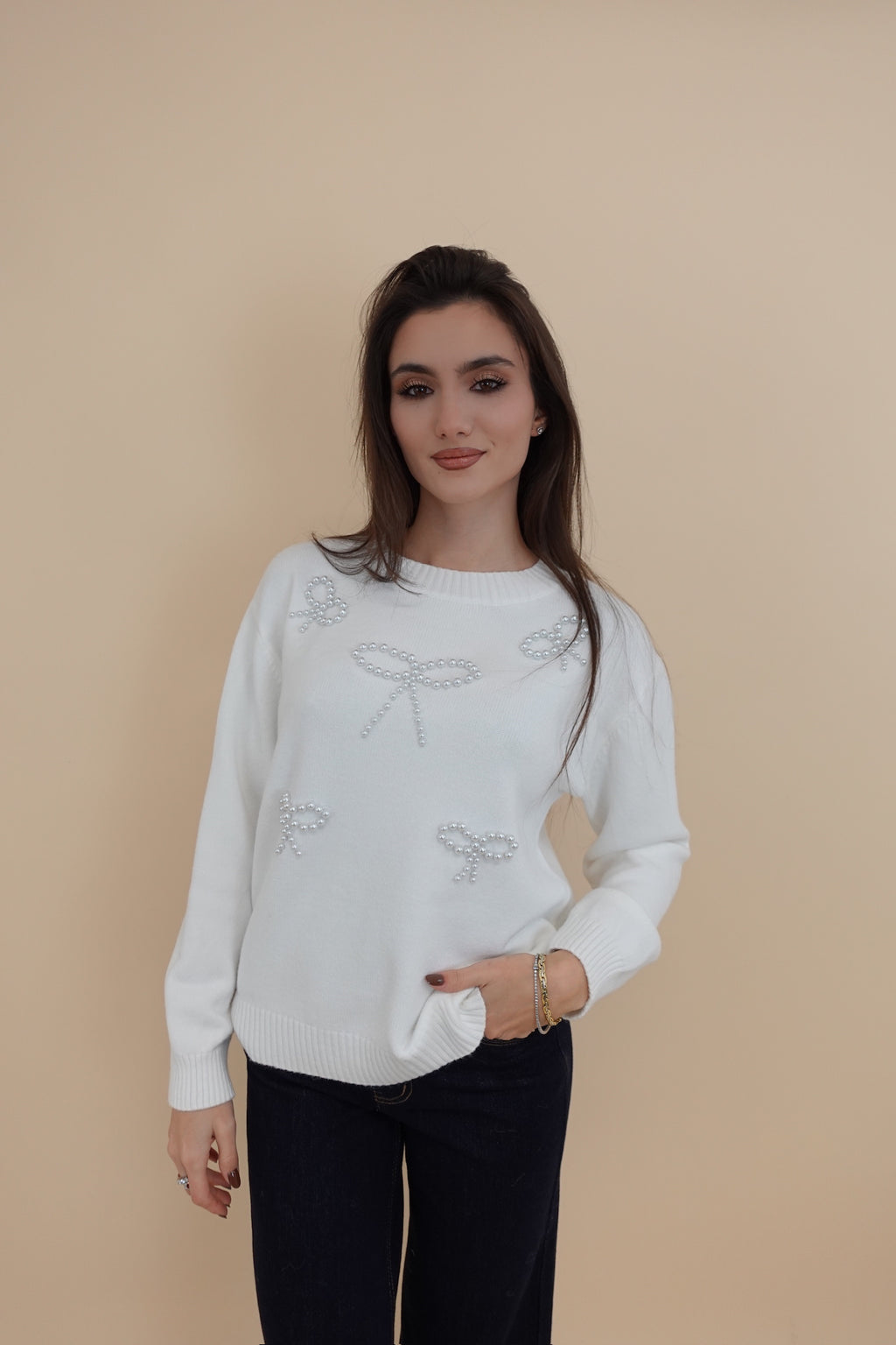 Maglione Grazia Bianco