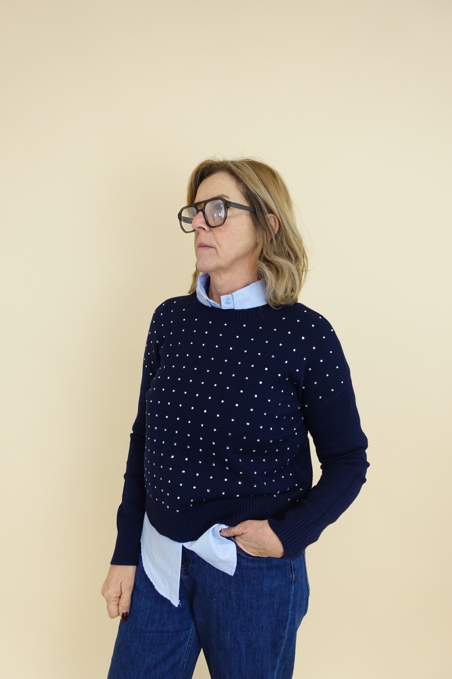 Maglione Samuela Blu