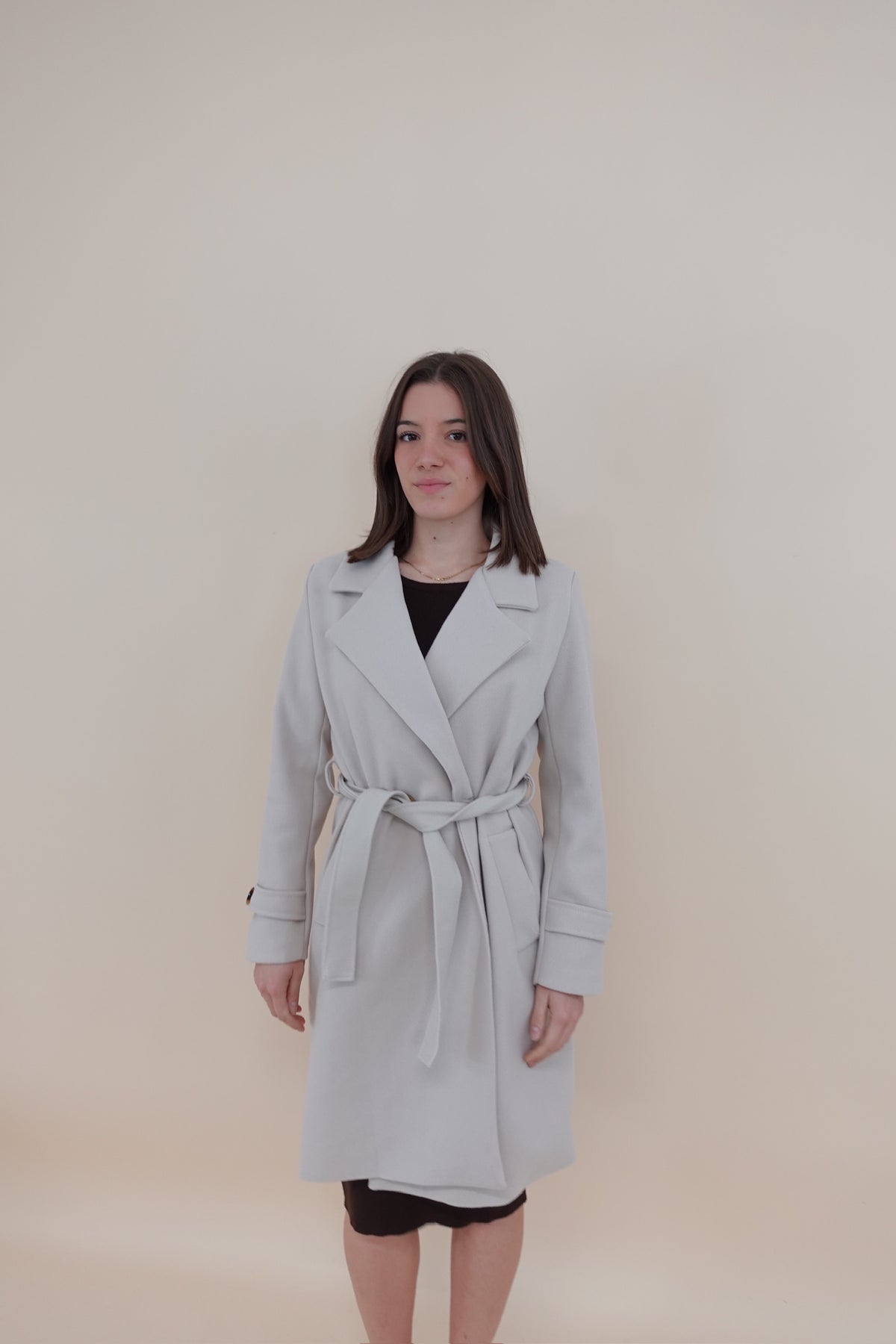 Cappotto Midi Beige