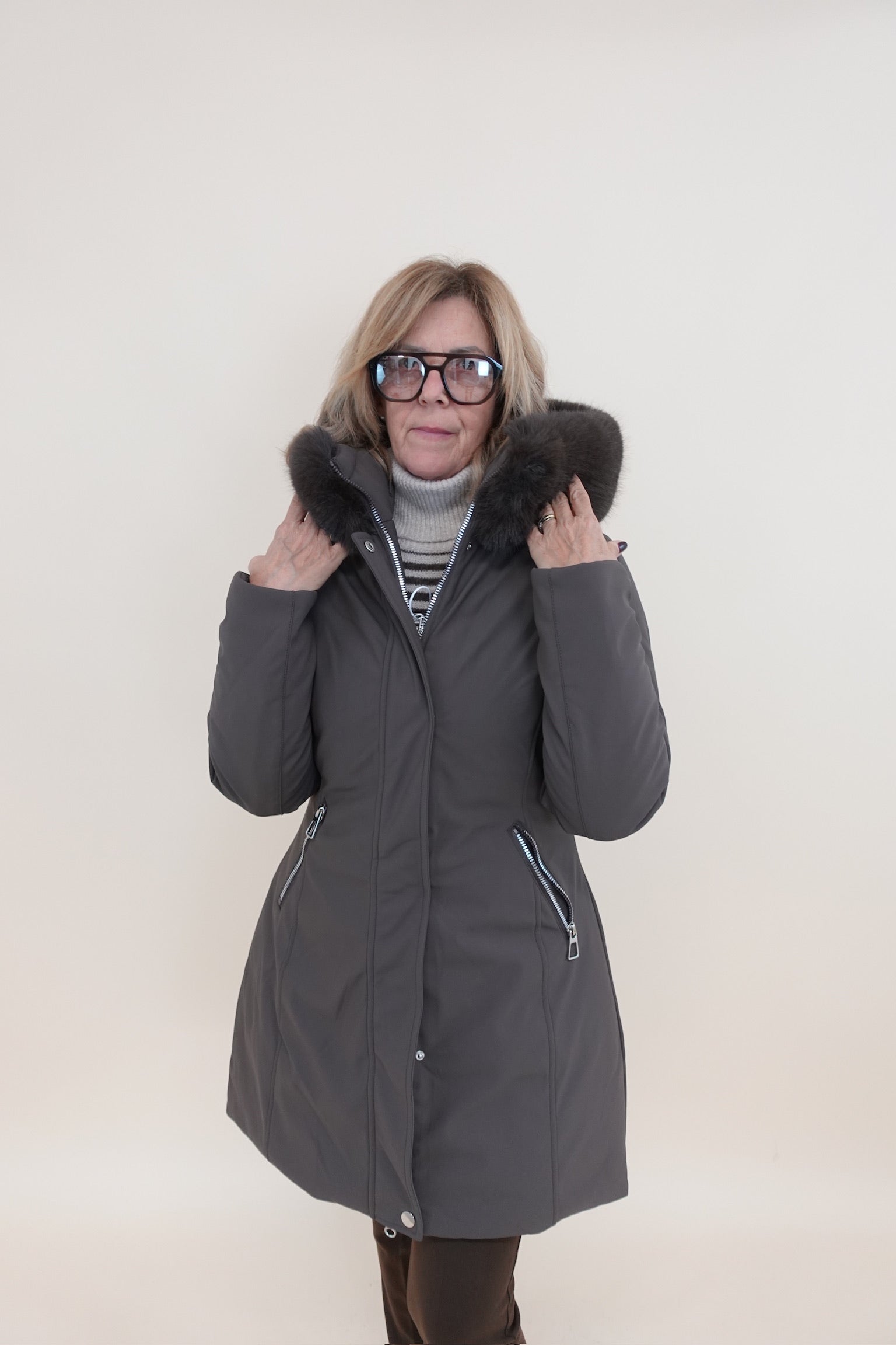 Piumino Moritz Marrone