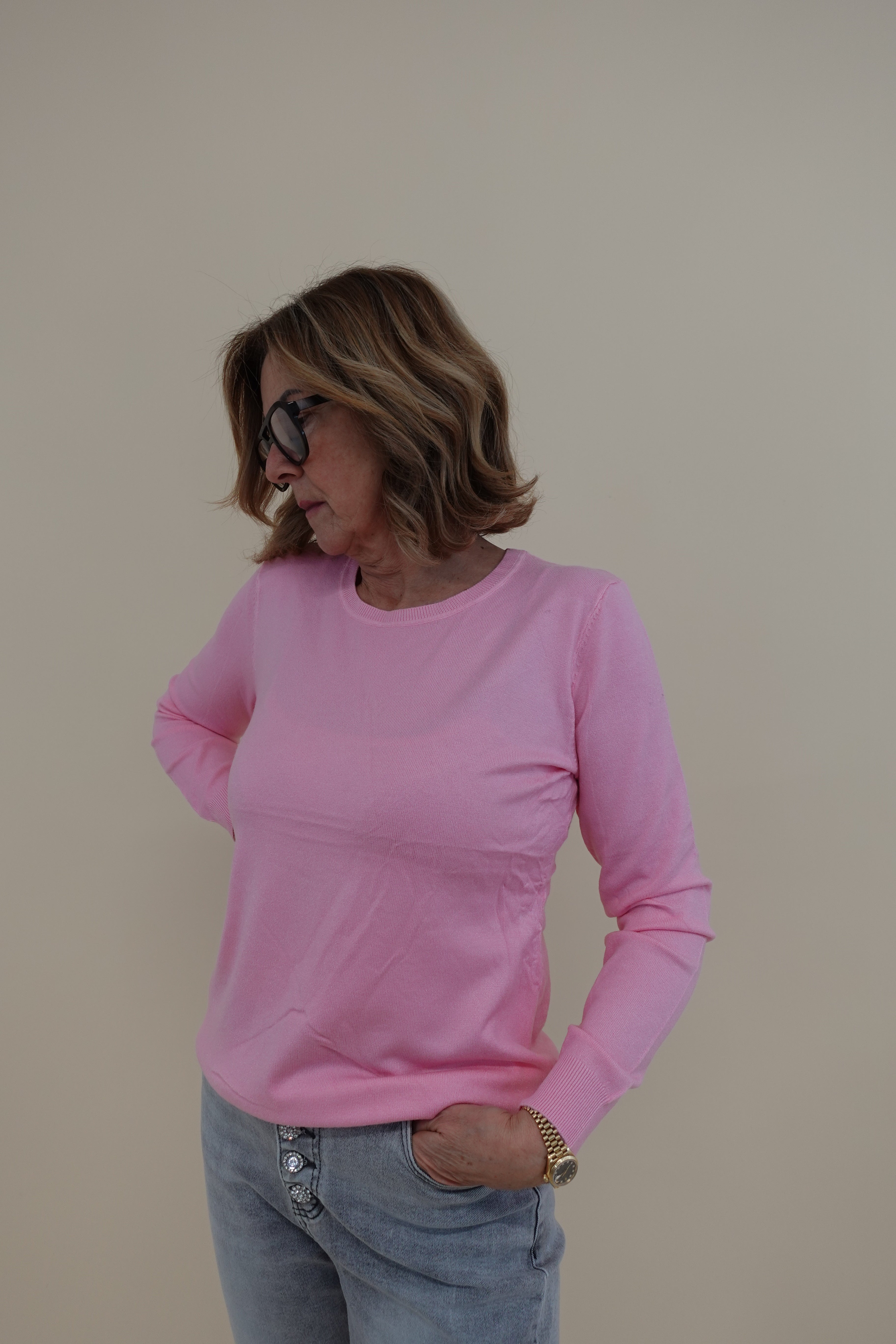 Maglioncino big rosa