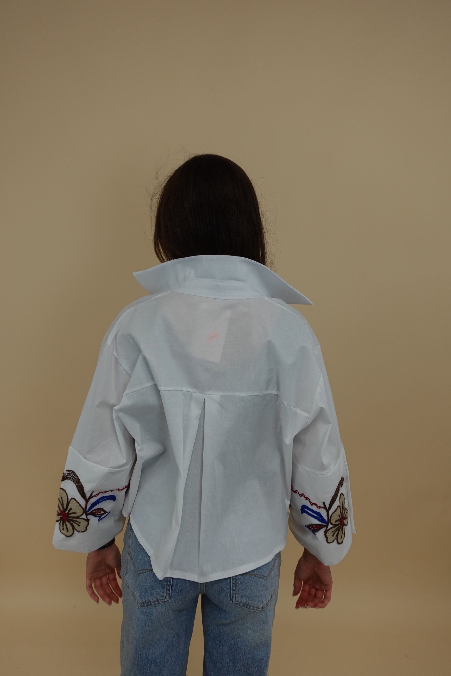 Camicia Ricamo Bianca