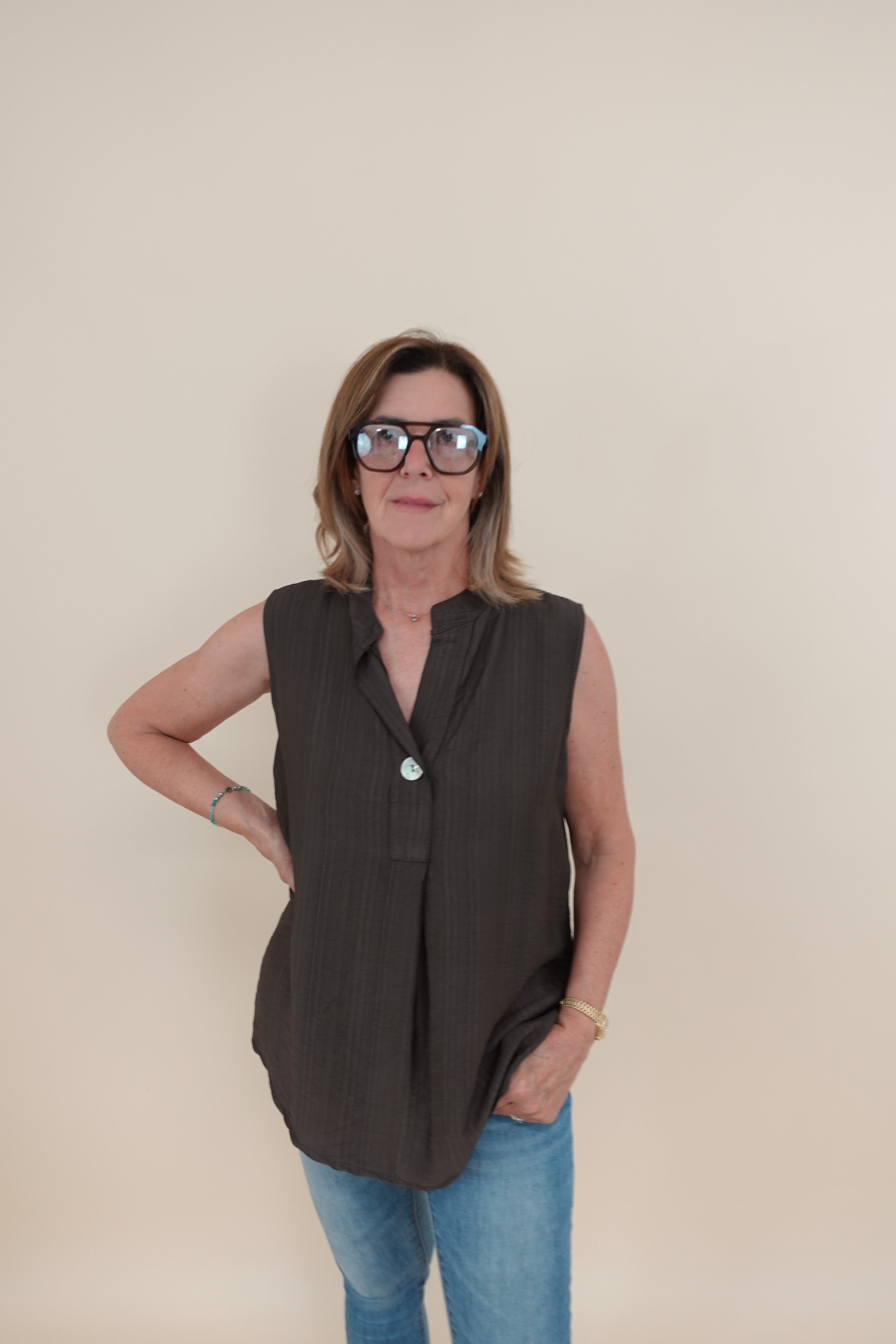Camicia Federica Marrone