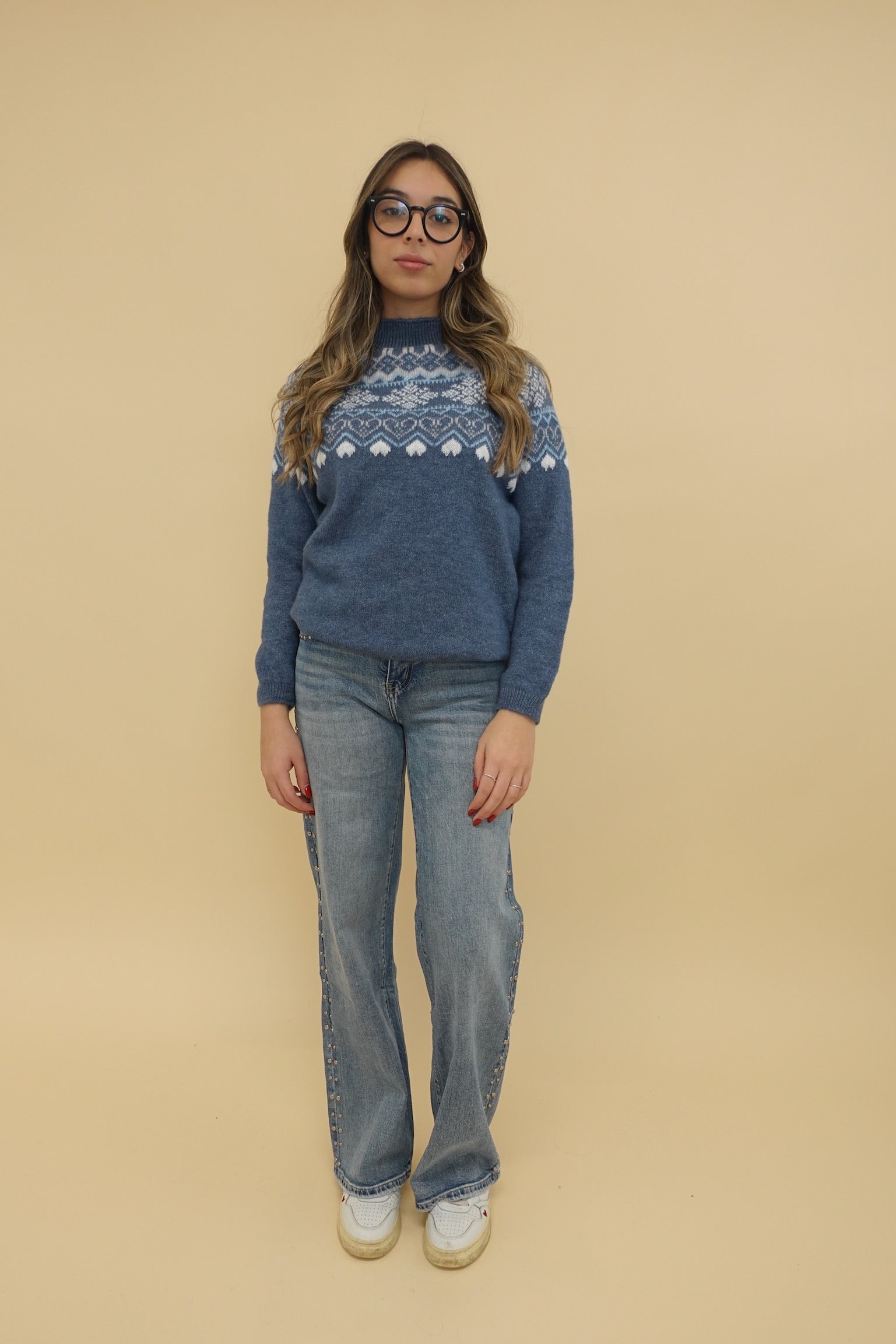 Maglione Snow Blu Jeans