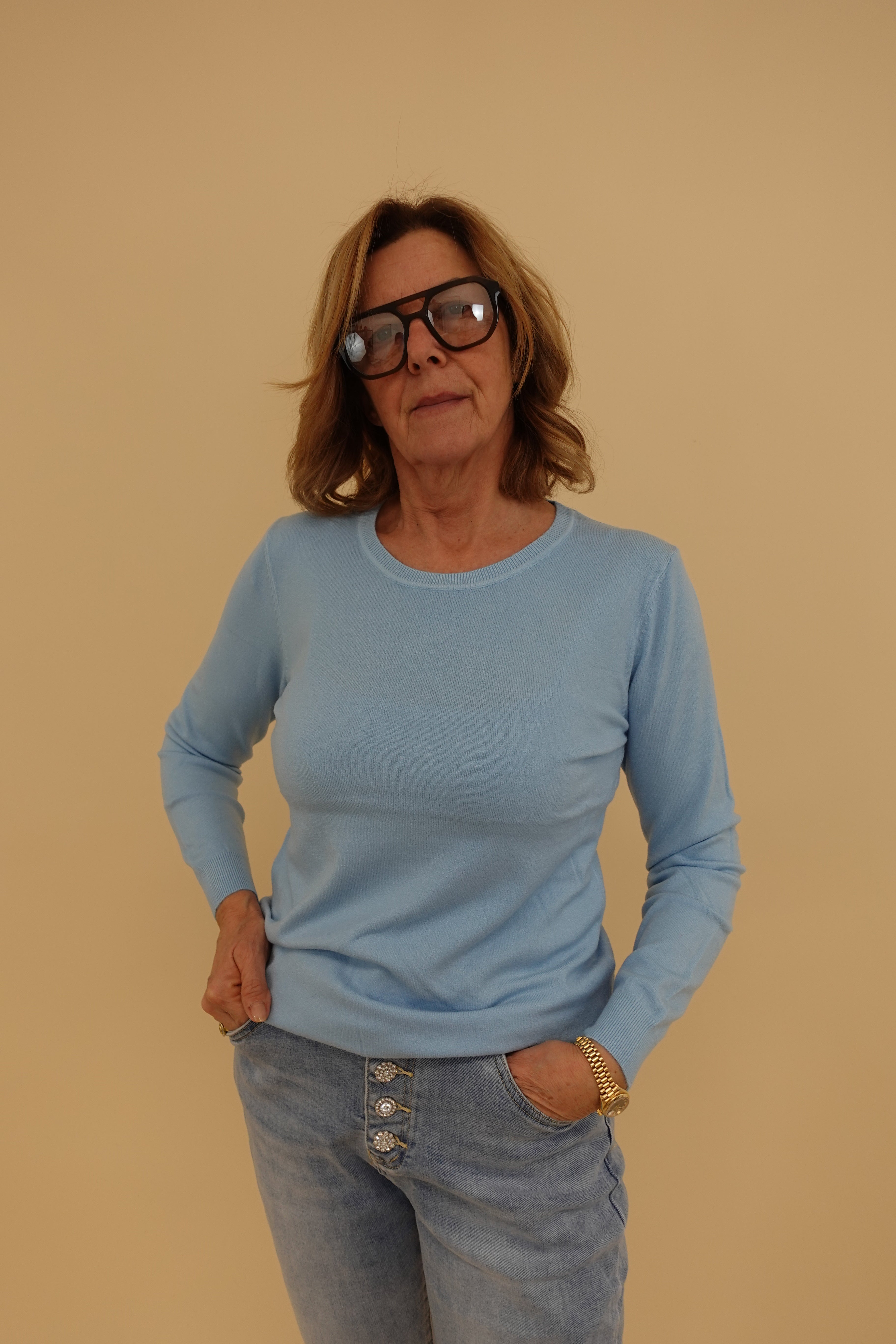 Maglioncino big azzurro