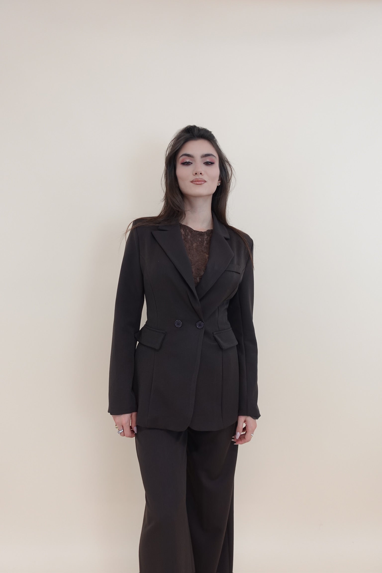 Giacca Lacci Marrone