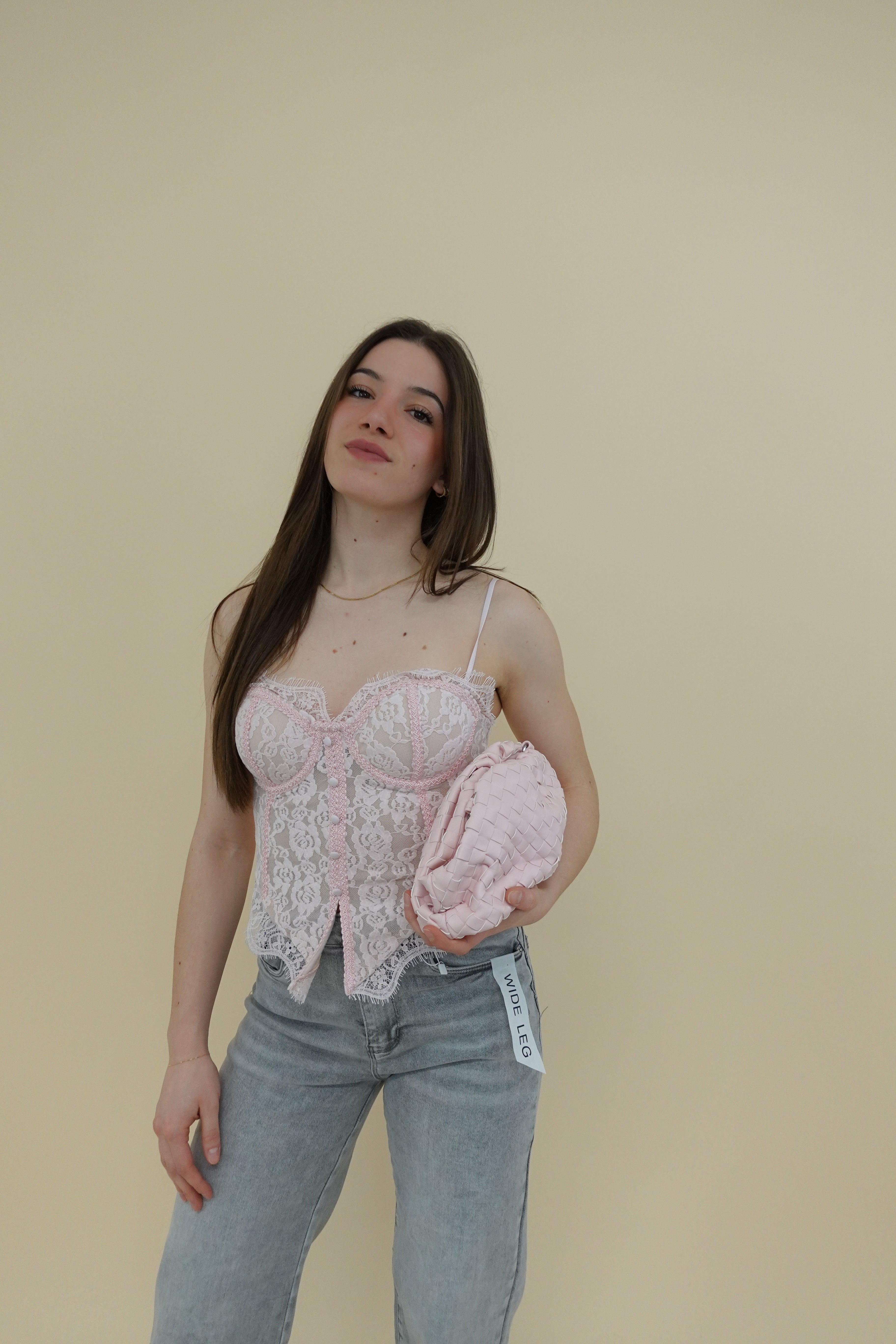 Corsetto Pizzo Rosa