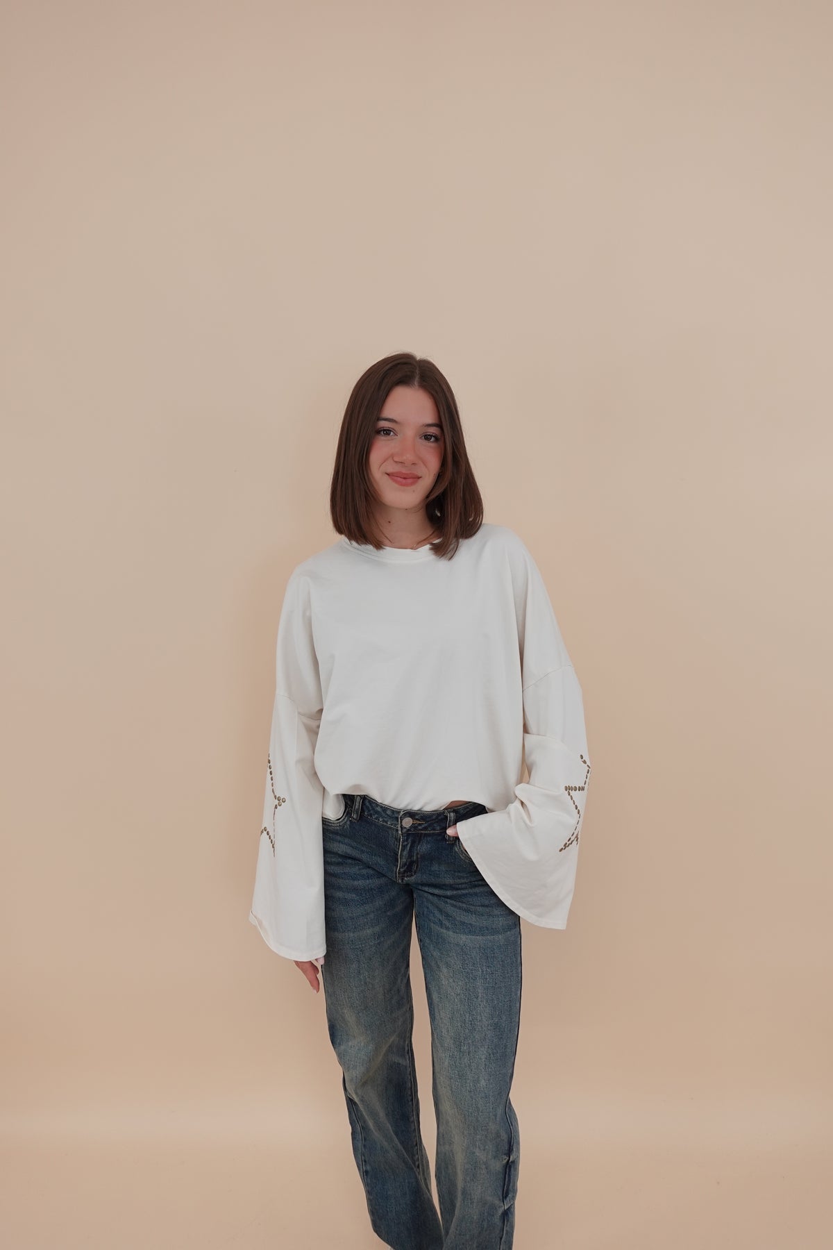 Felpa Star Bianca