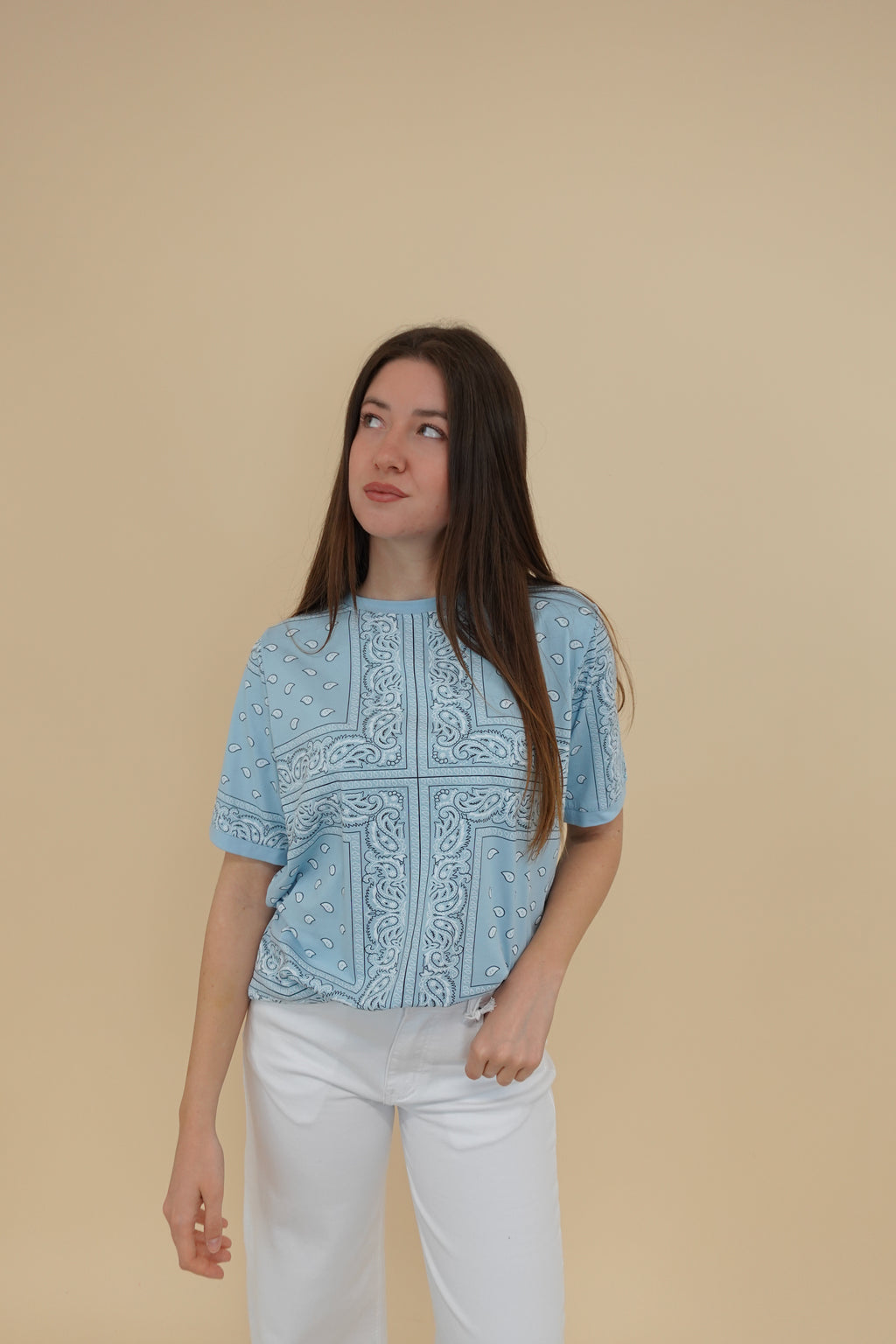 T-shirt Bandana Azzurra