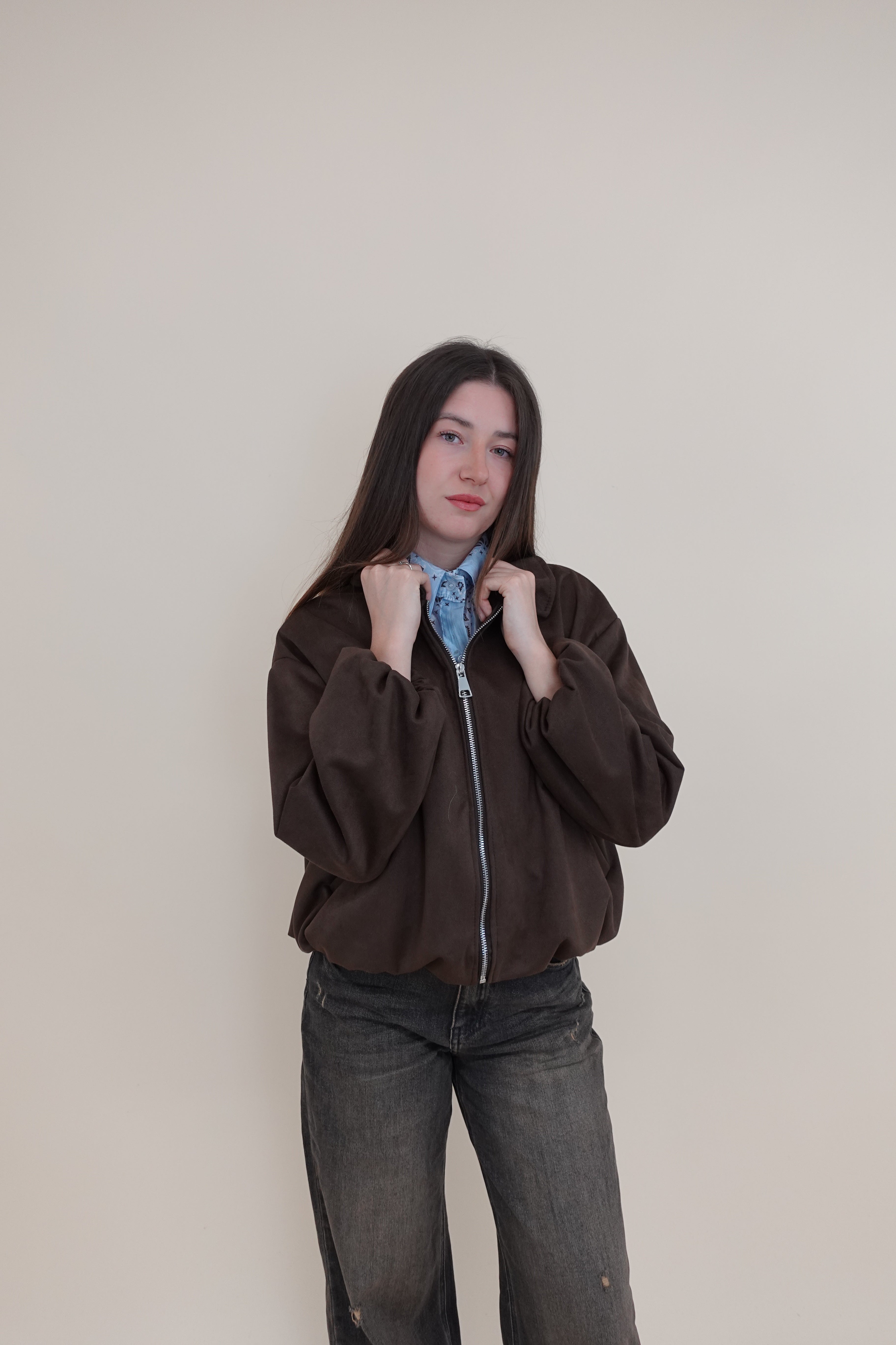 Giacca Bomber Marrone