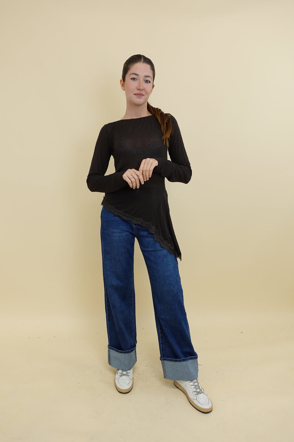 Maglia Lumina Cashmere Touch Marrone