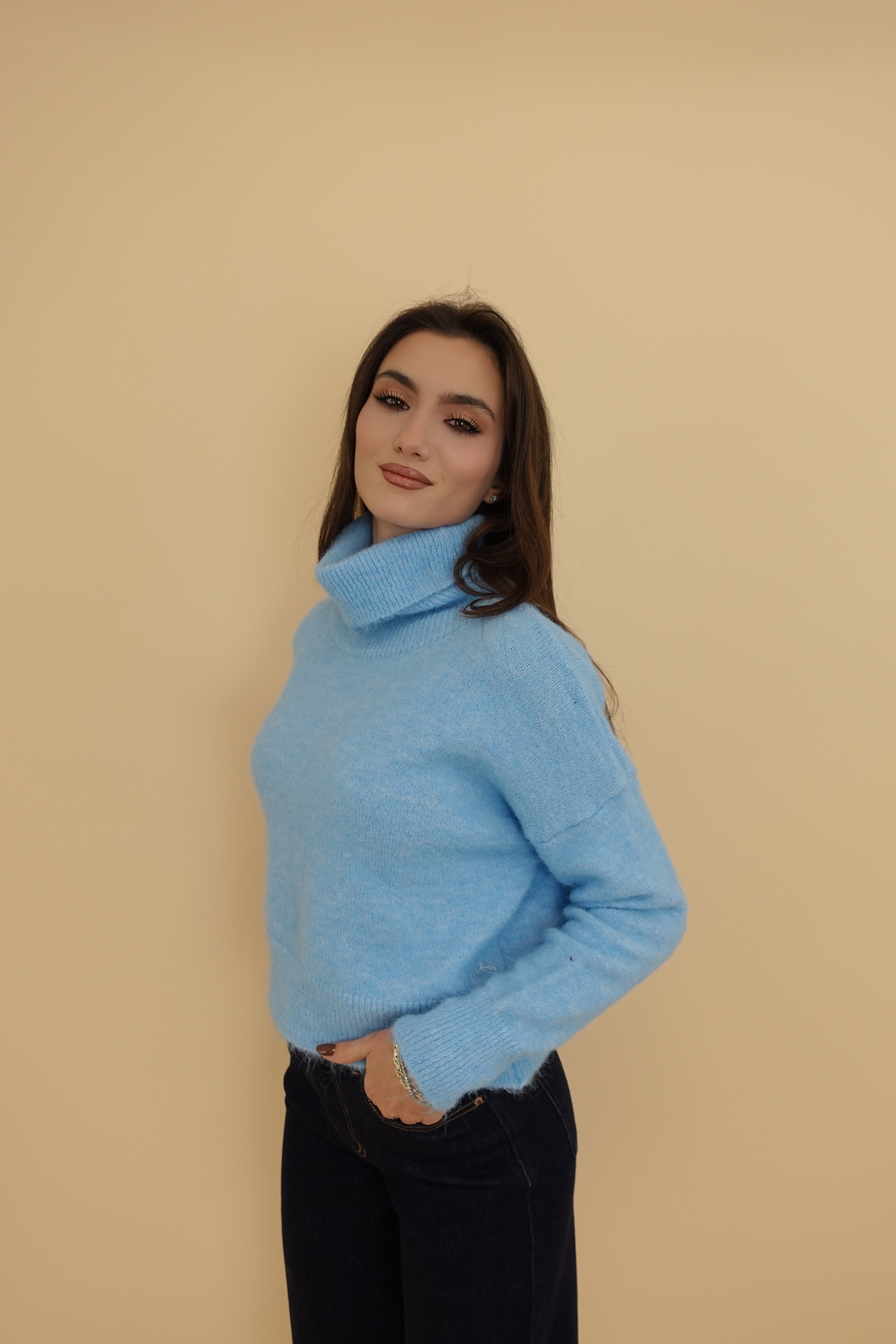 Maglione Total Azzurro