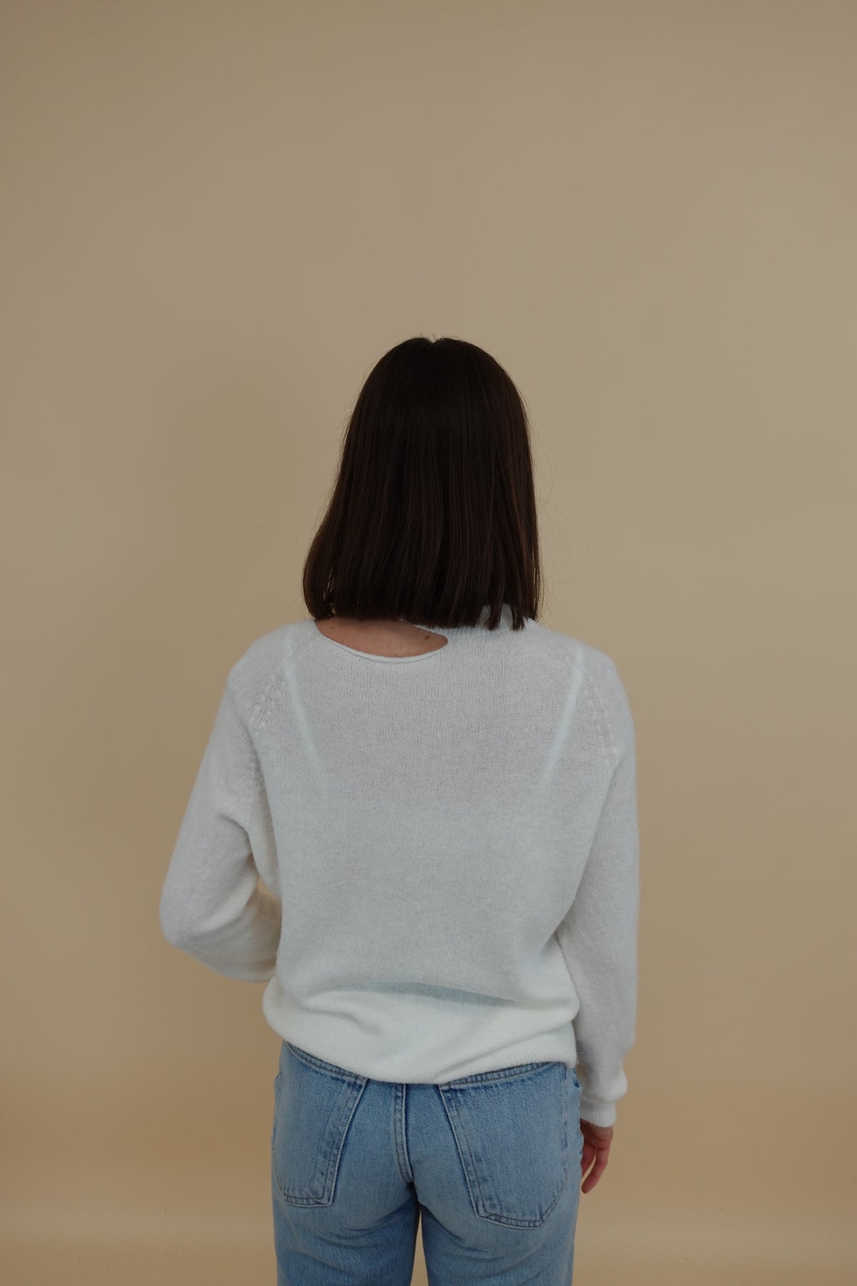 Maglione Cut Bianco Small