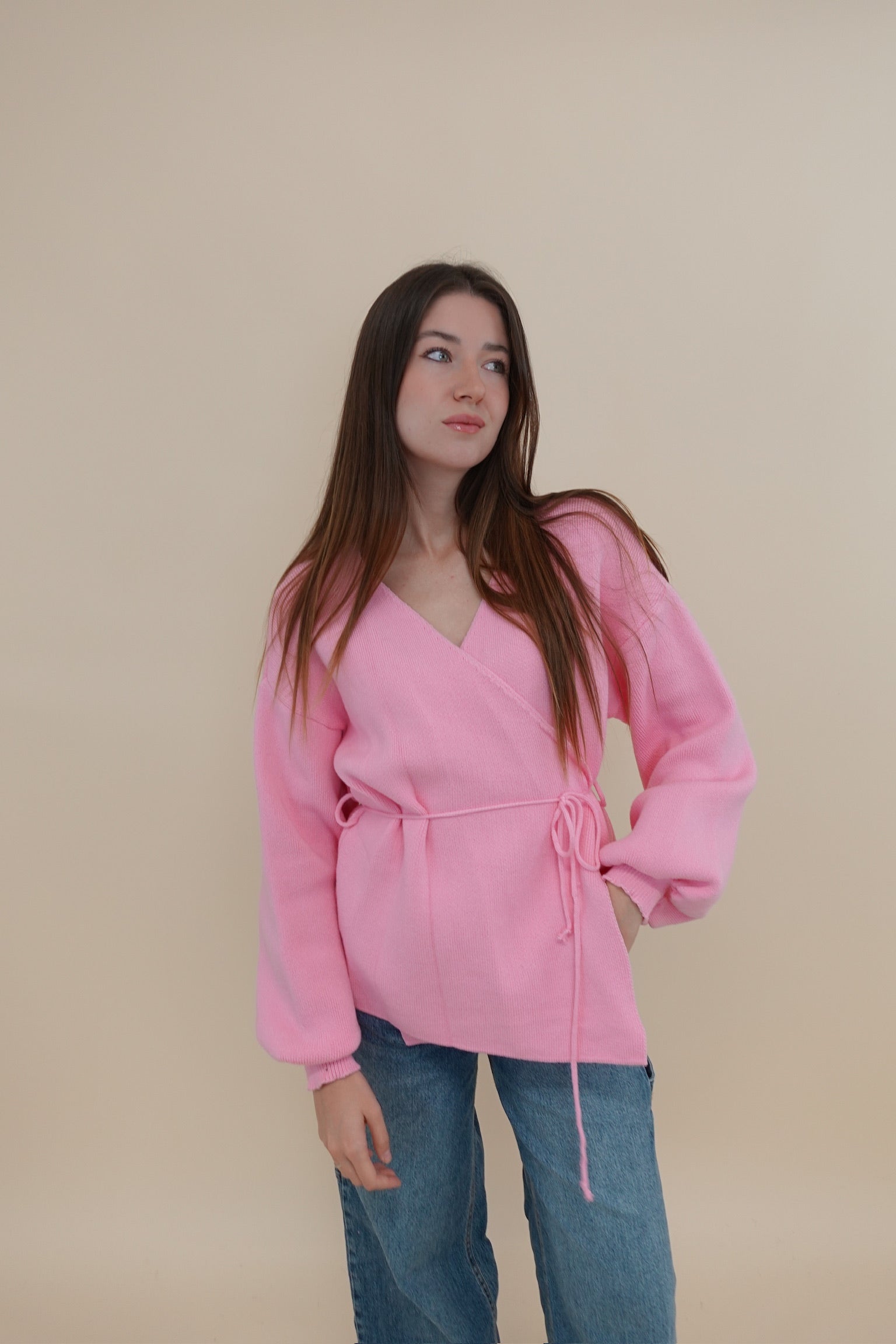 Cardigan Kimono Rosa