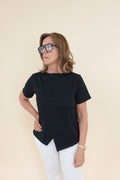 T-shirt Assimmetrica Nero