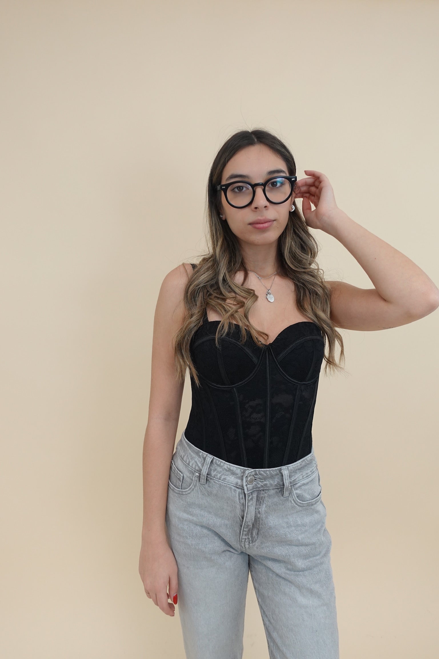 Corsetto Pizzo Black