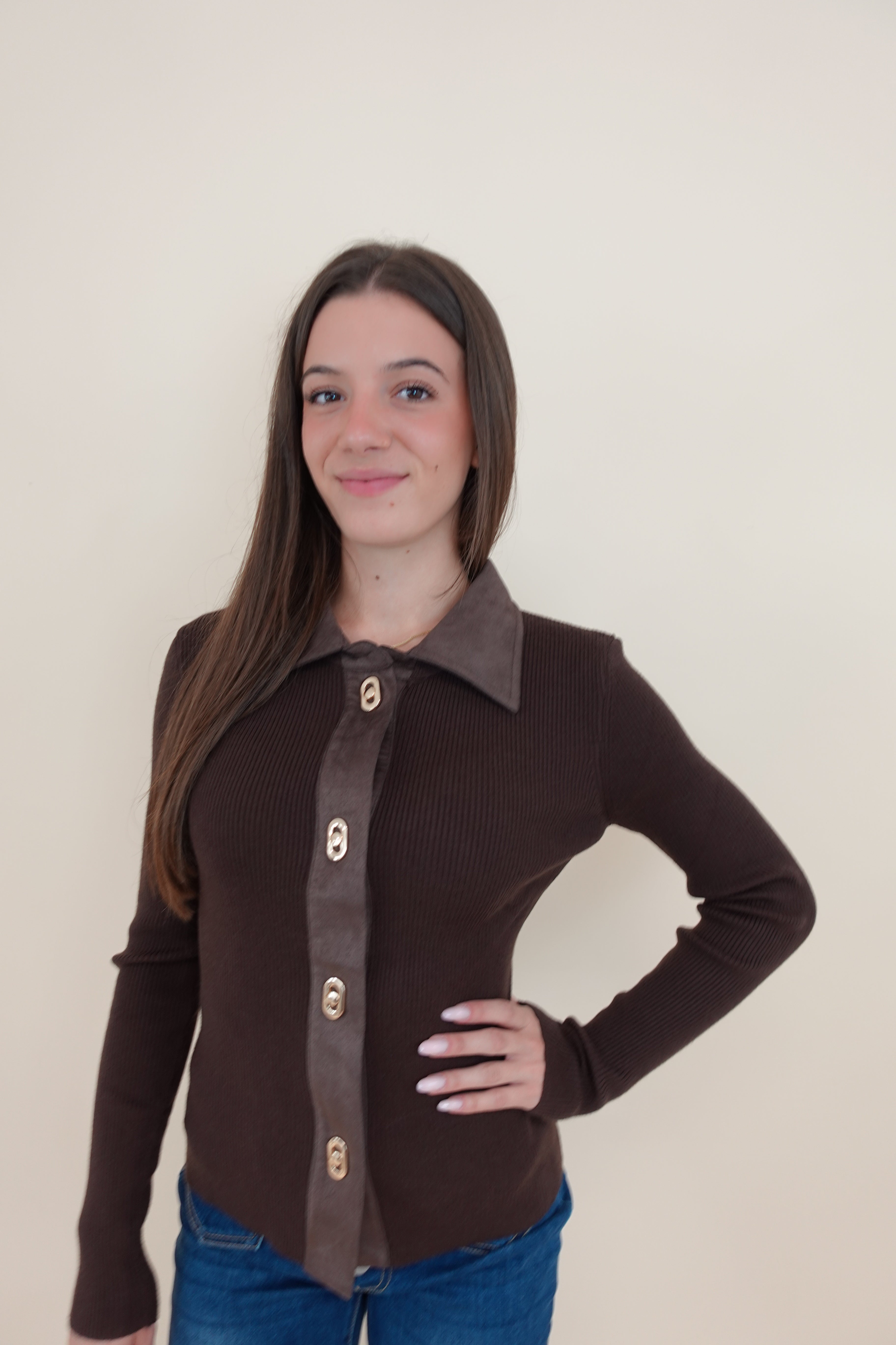 Maglia Alice marrone