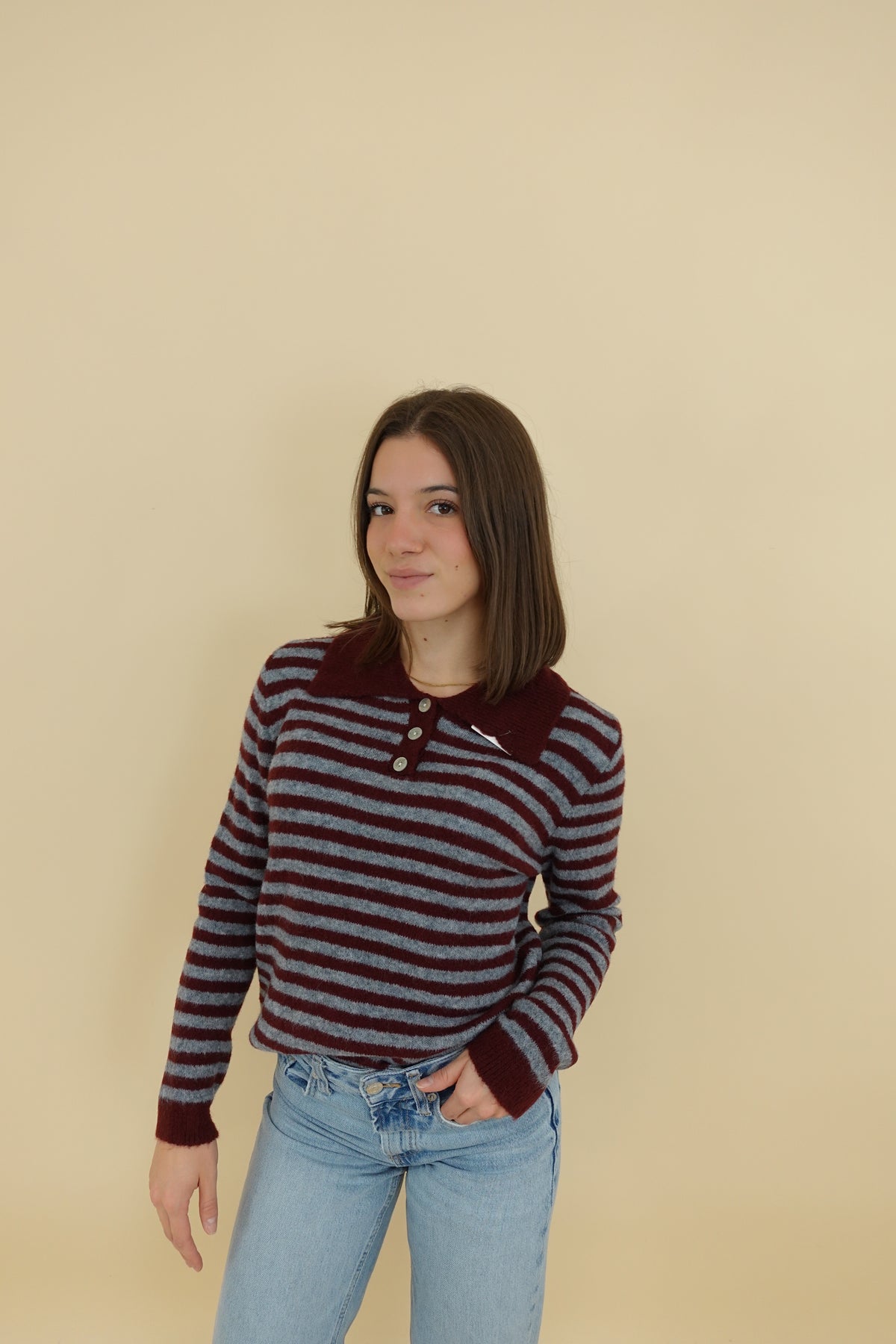 Maglione Francesca Bordeaux