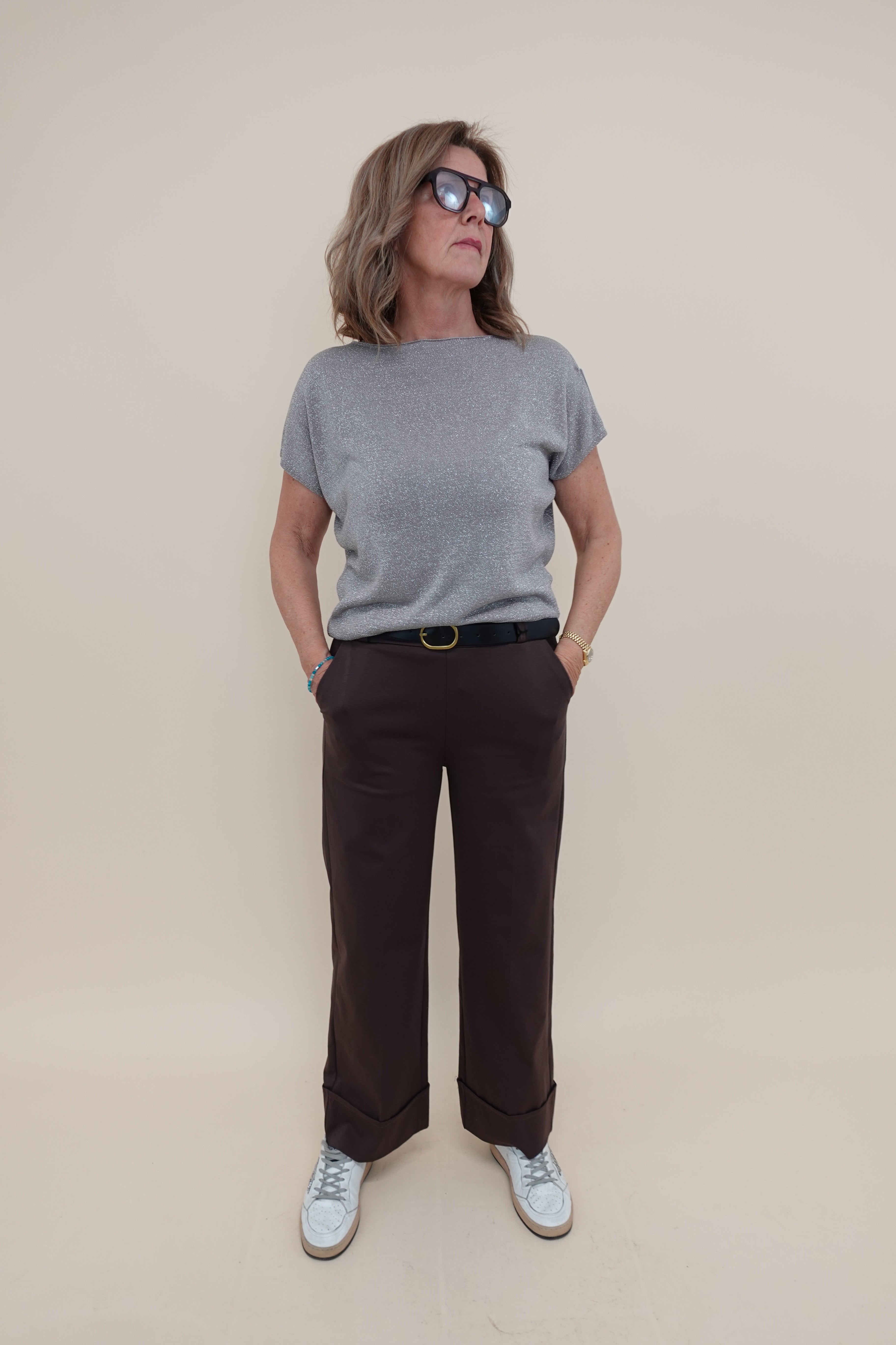 Pantalone Monica Marrone