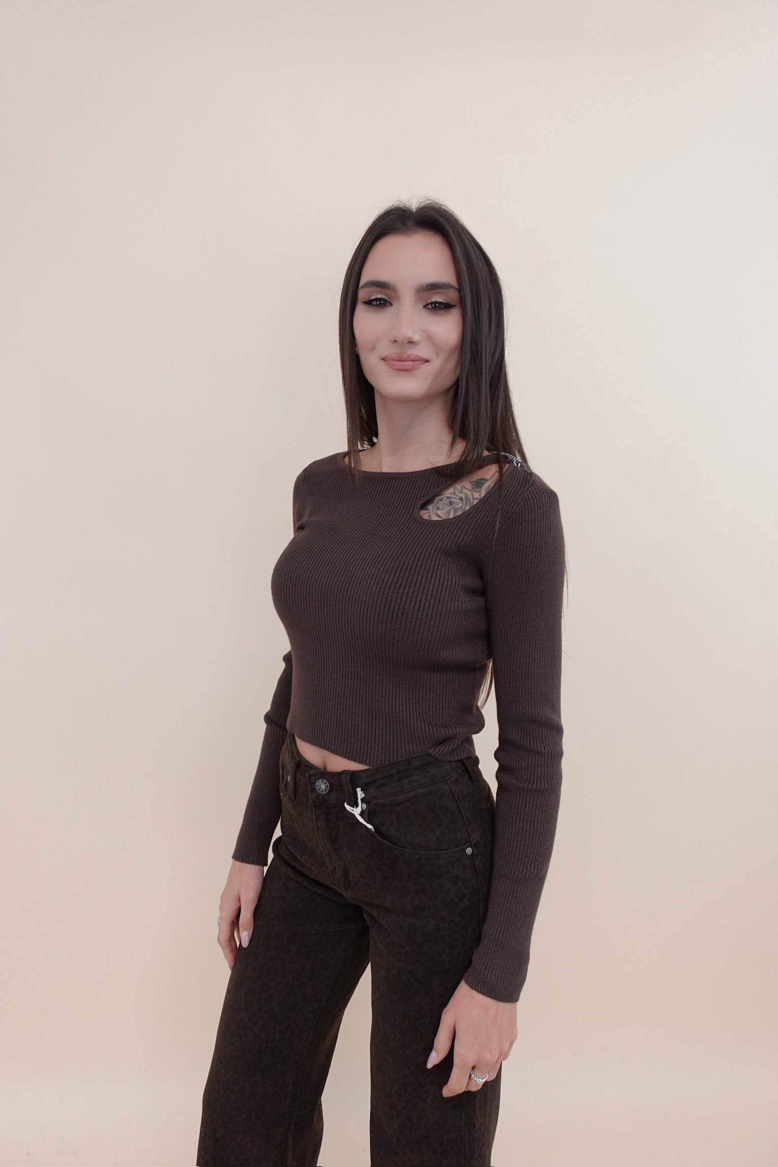 Maglioncino Elisa Marrone