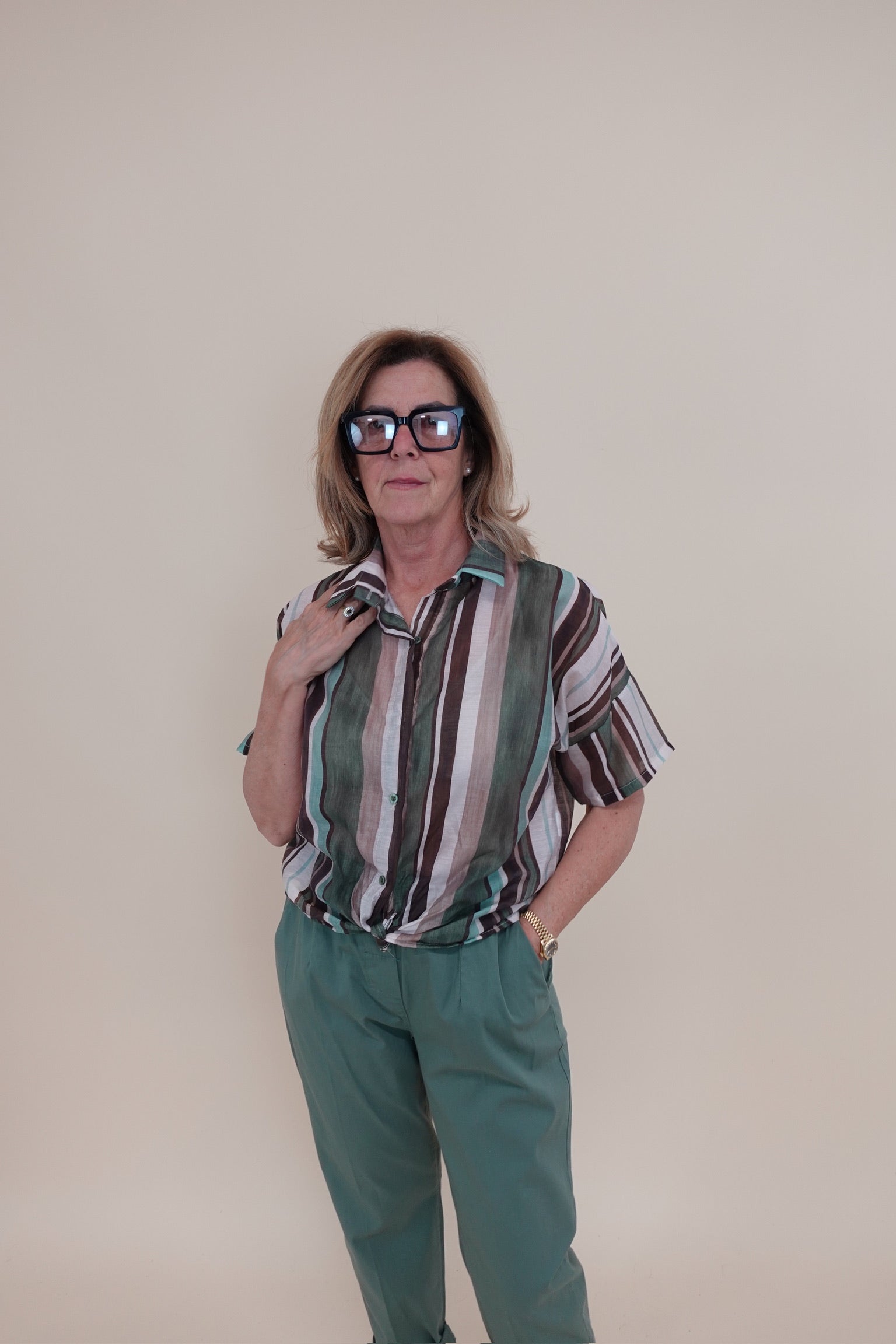 Camicia Vintage Verde