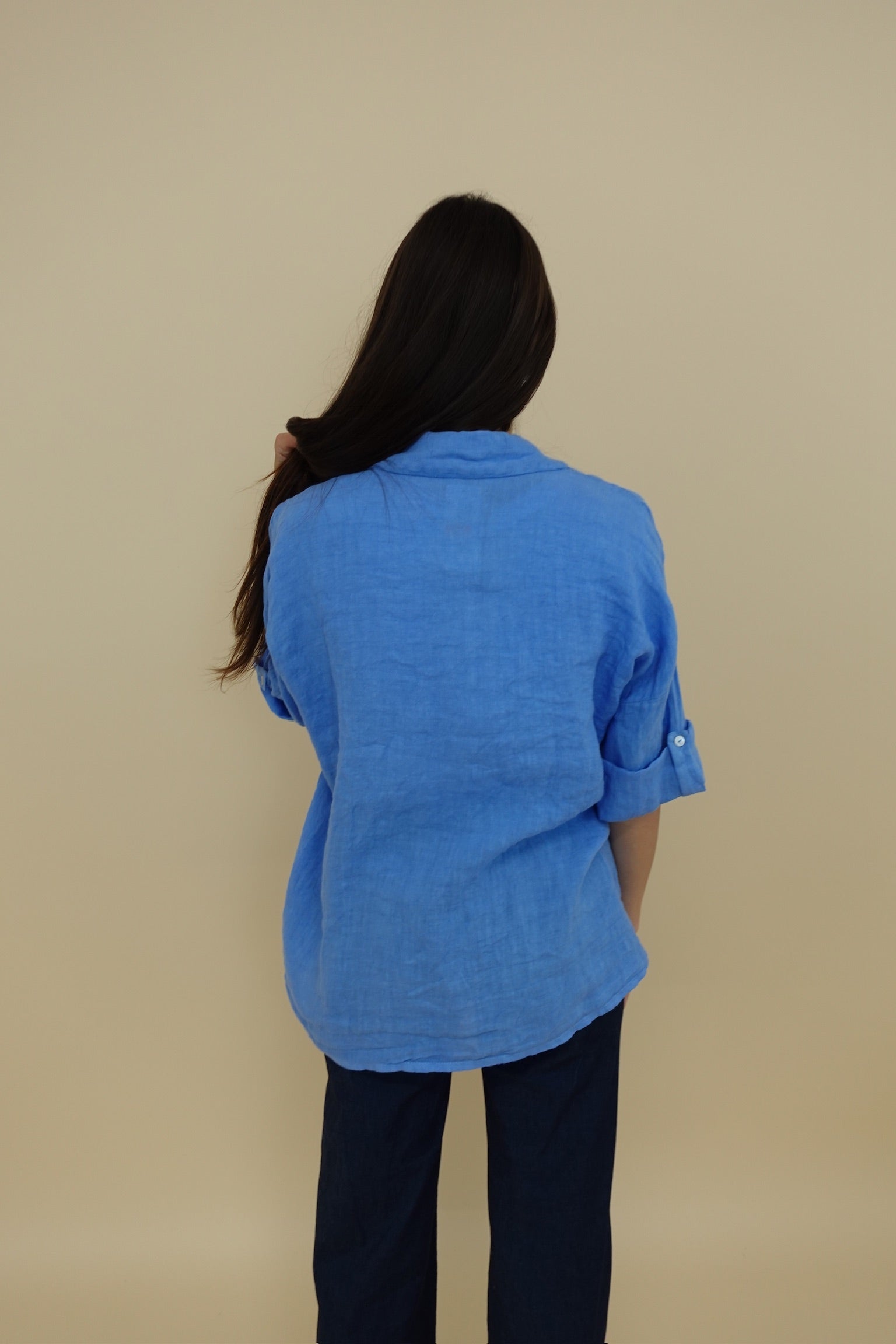 Camicia Lino Azzurra