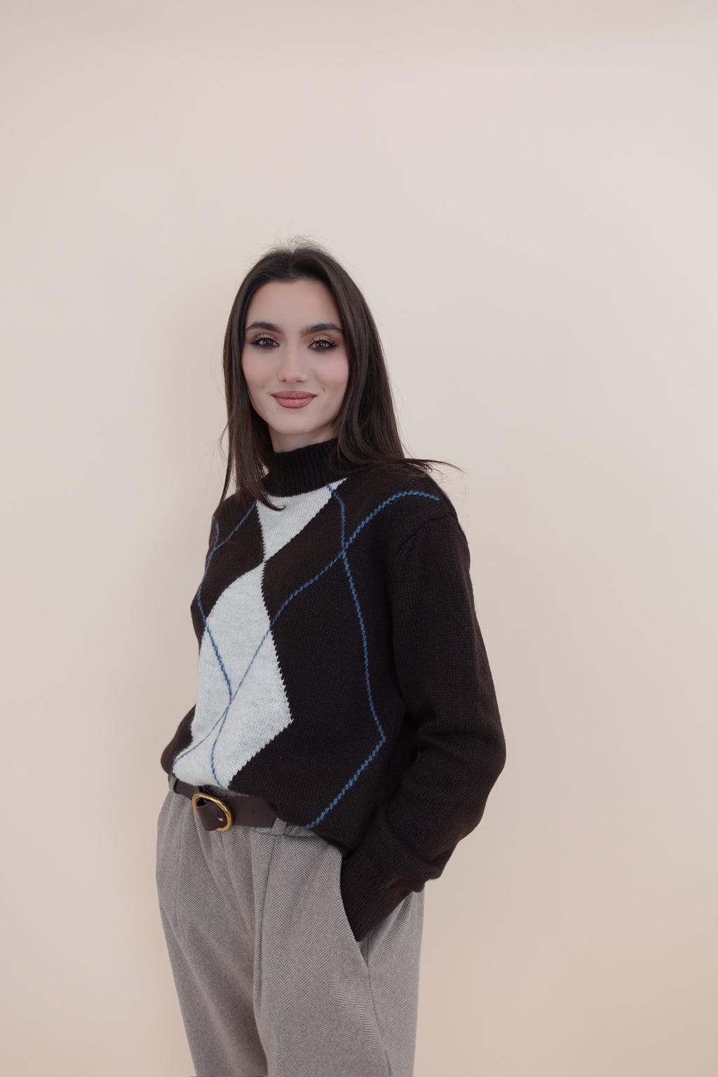 Maglione Lorena Marrone