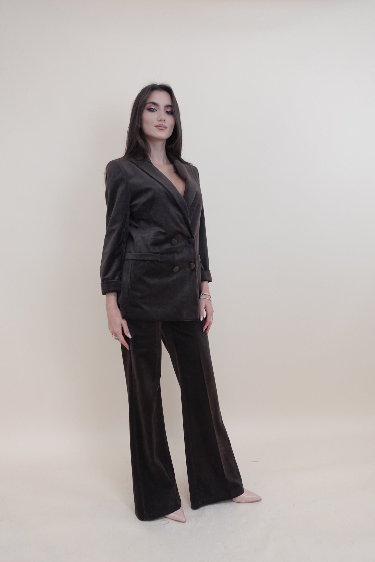 Giacca Velluto Marrone