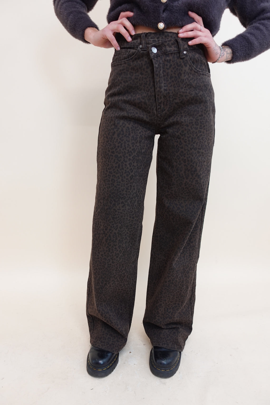 Jeans Barrel Maculato