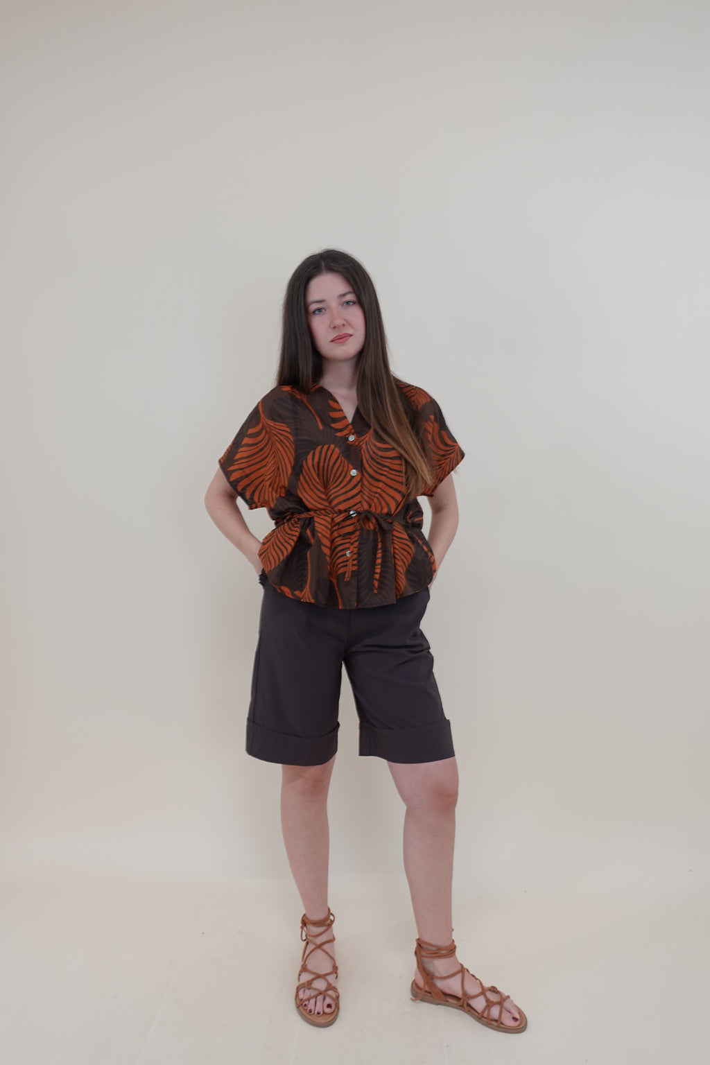 Camicia Palma Arancio