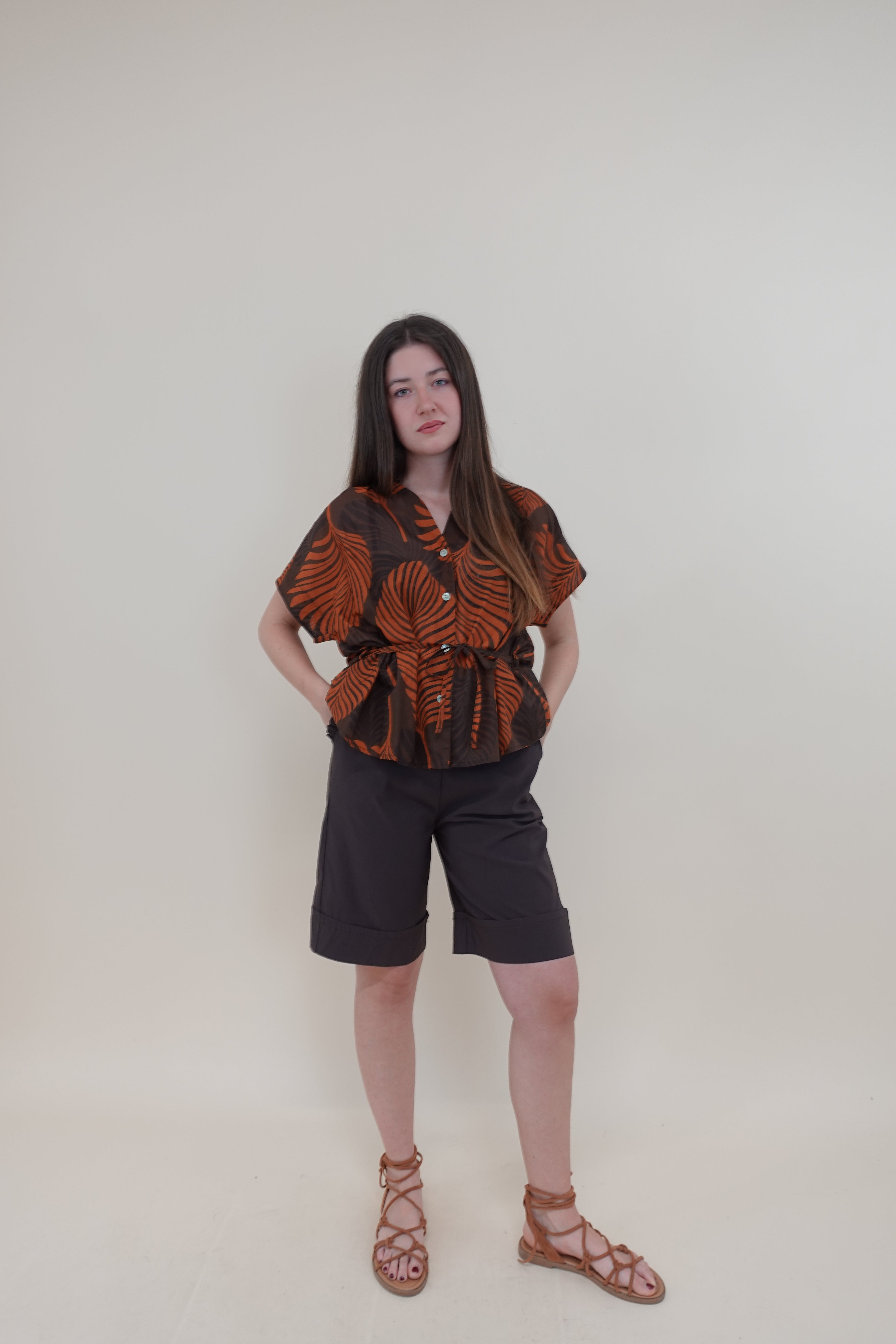 Camicia Palma Arancio