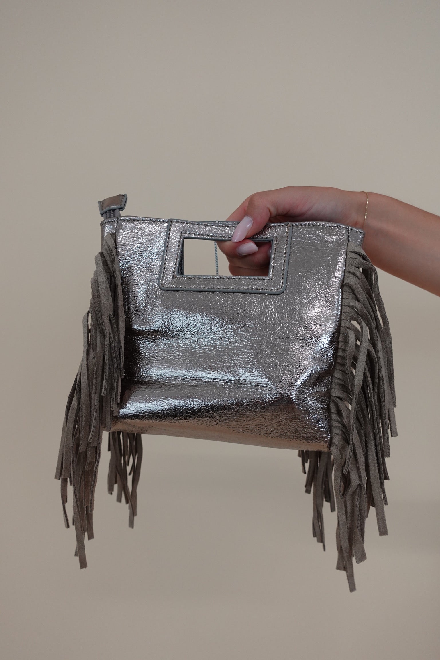 Borsa Frange Lux Dorata