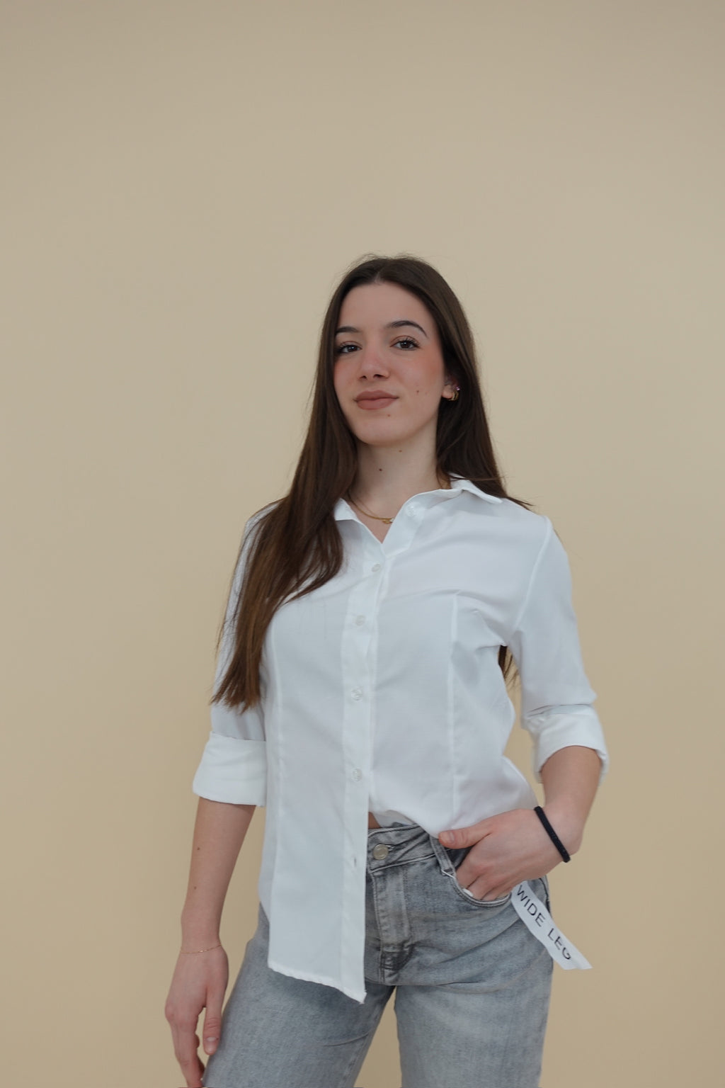 Camicia Basic Bianca