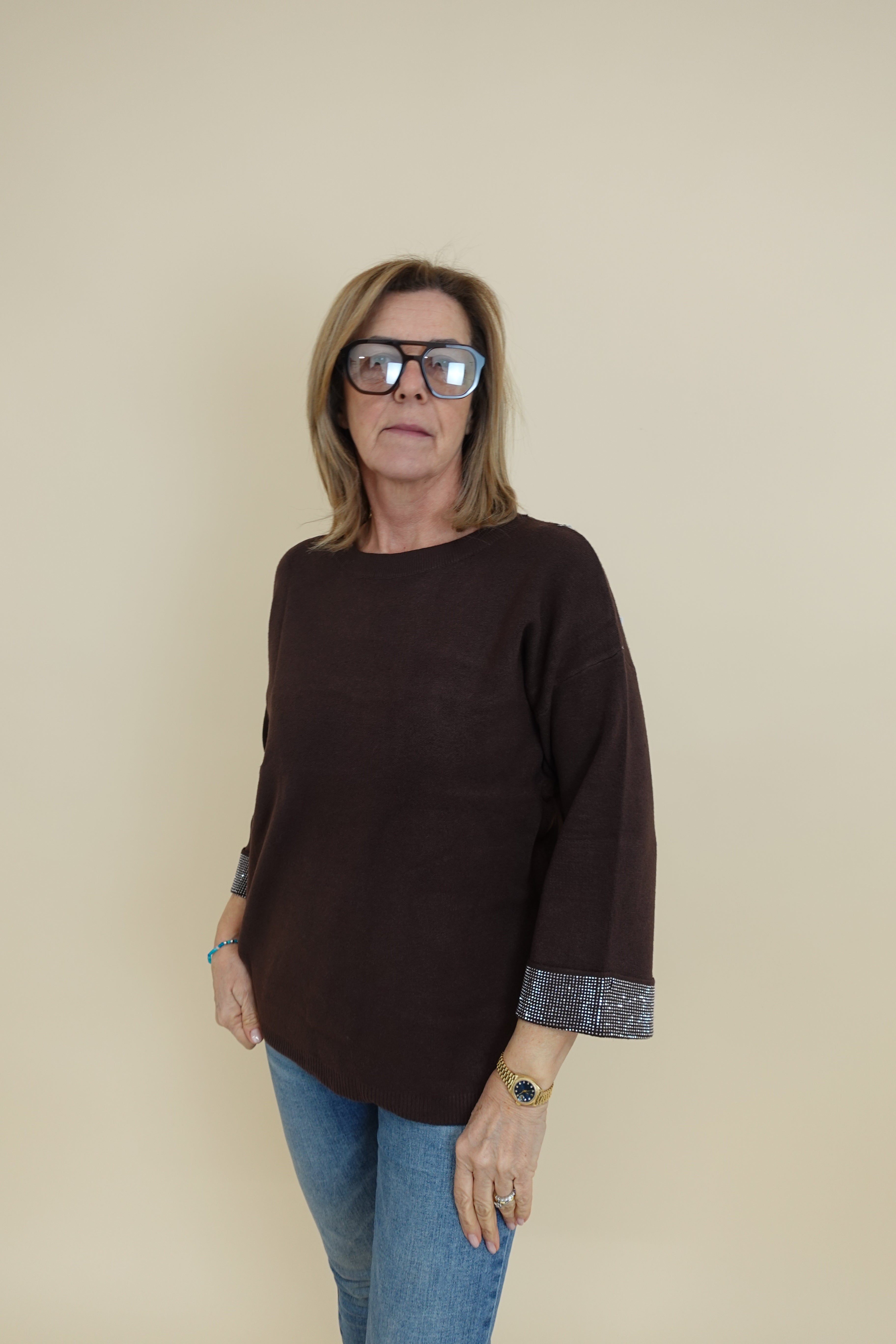 Maglione Angela Marrone