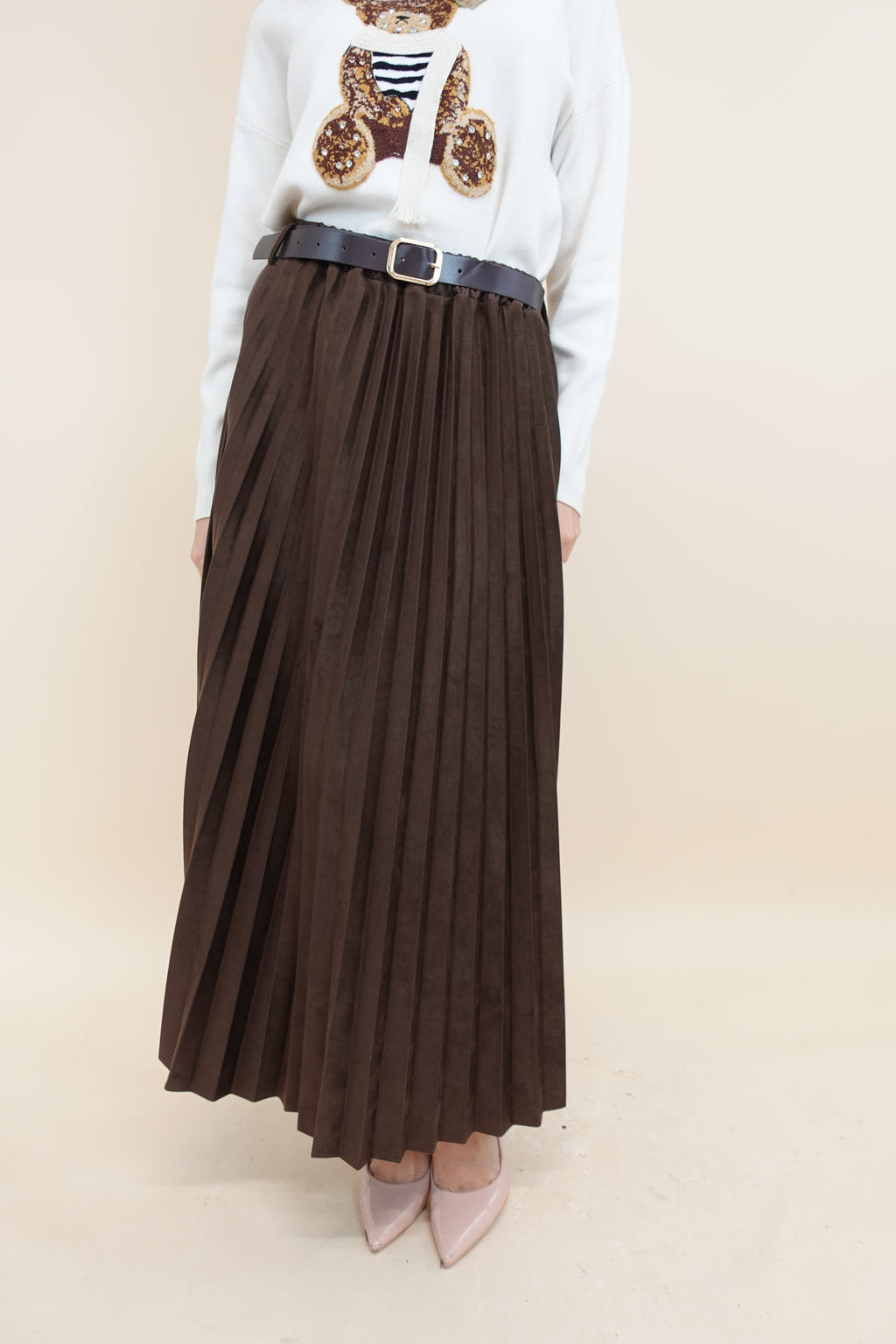 Gonna Plissè Brown