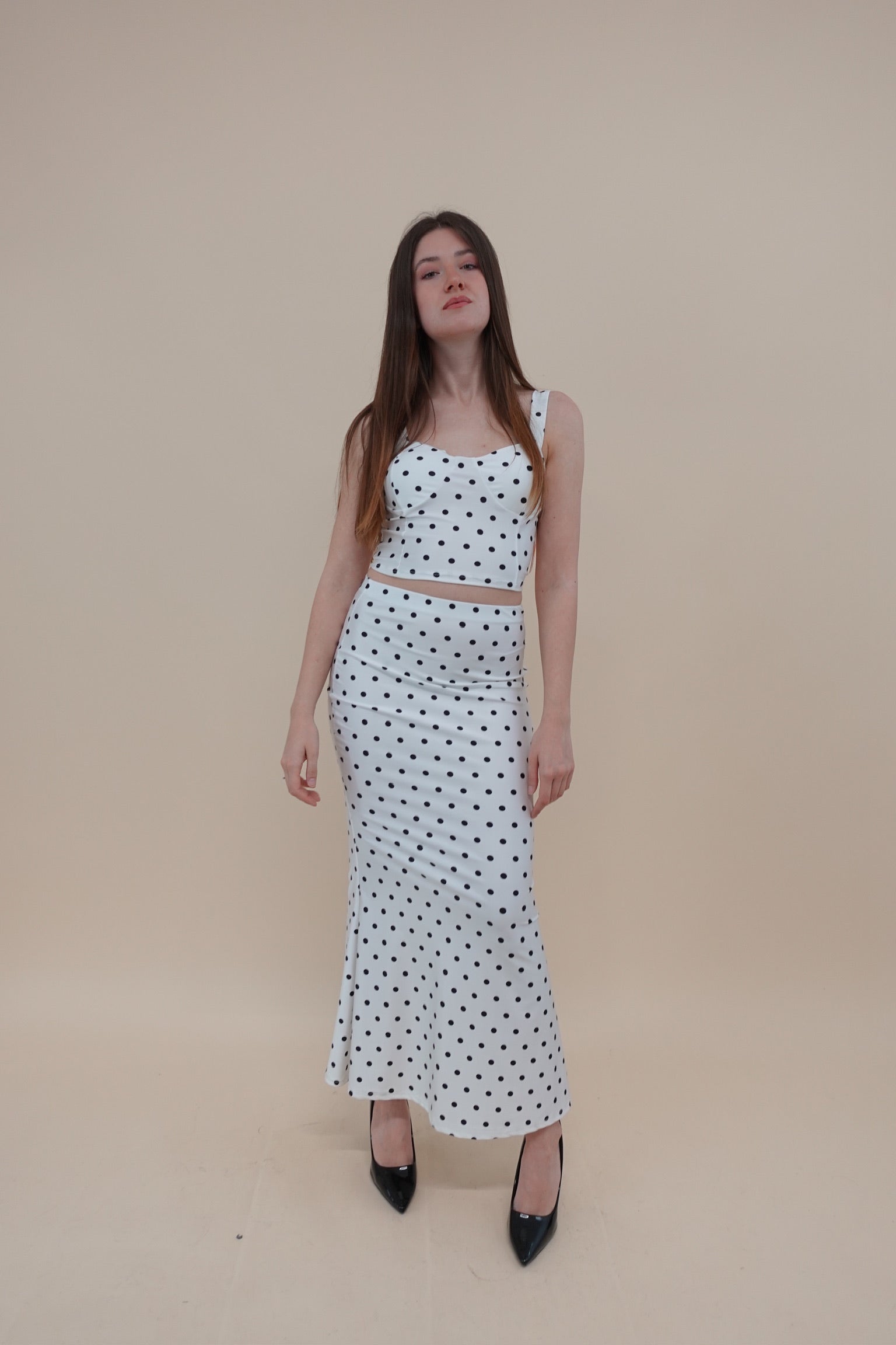 Coordinato Pois Bianco