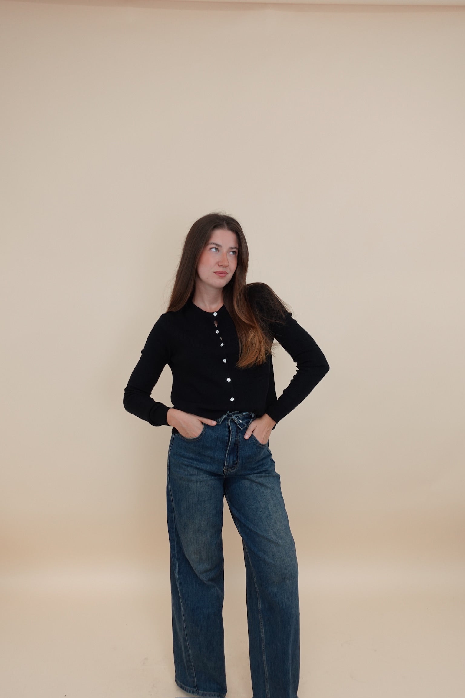 Cardigan Gioiello Nero
