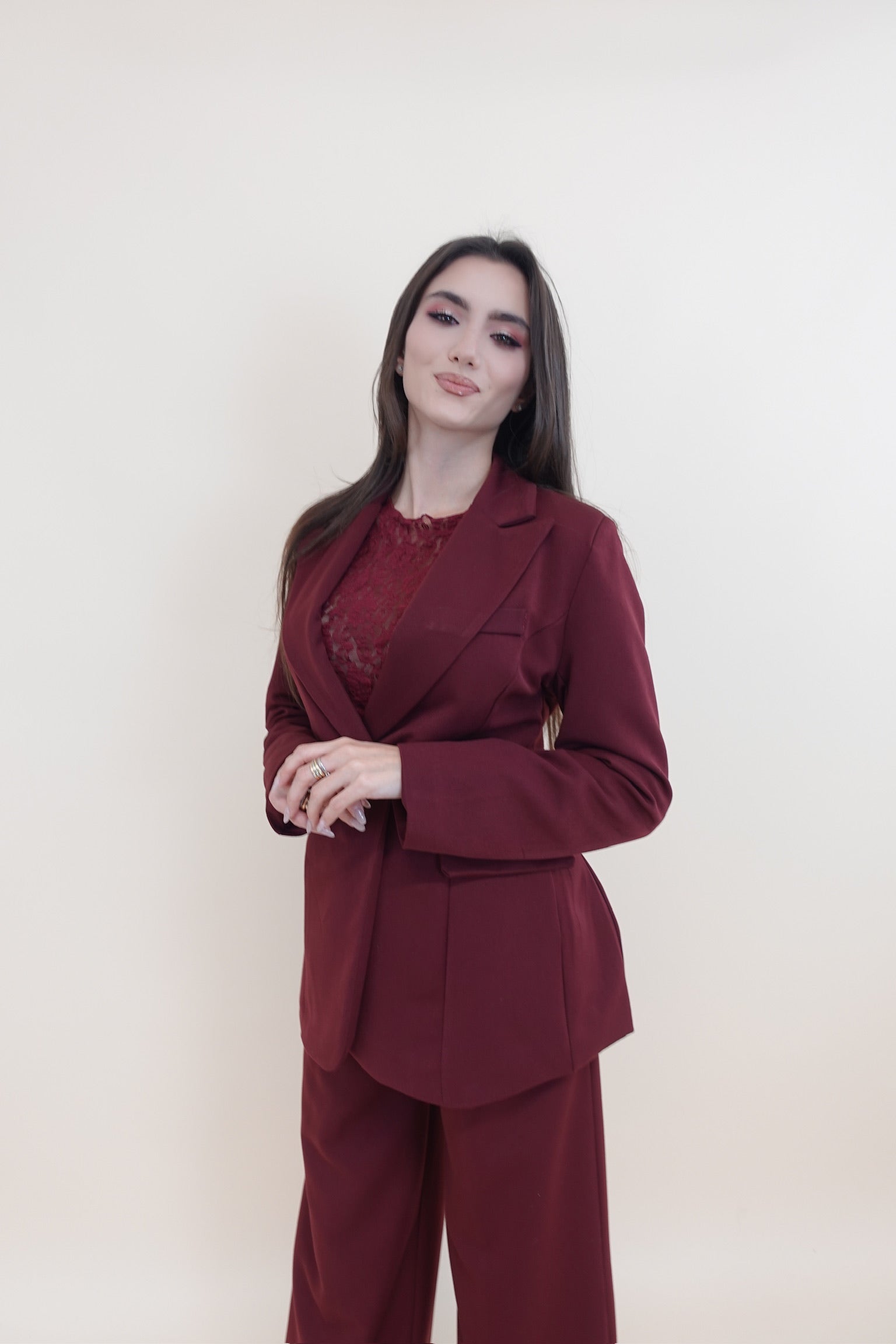 Giacca Lacci Bordeaux