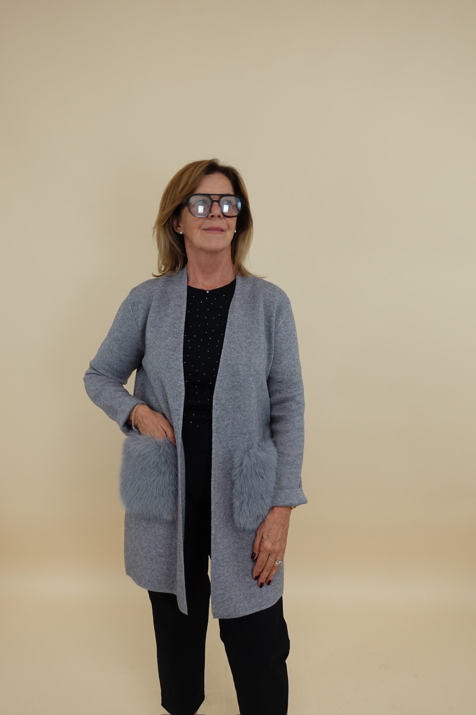 Cardigan Camilla Grigio