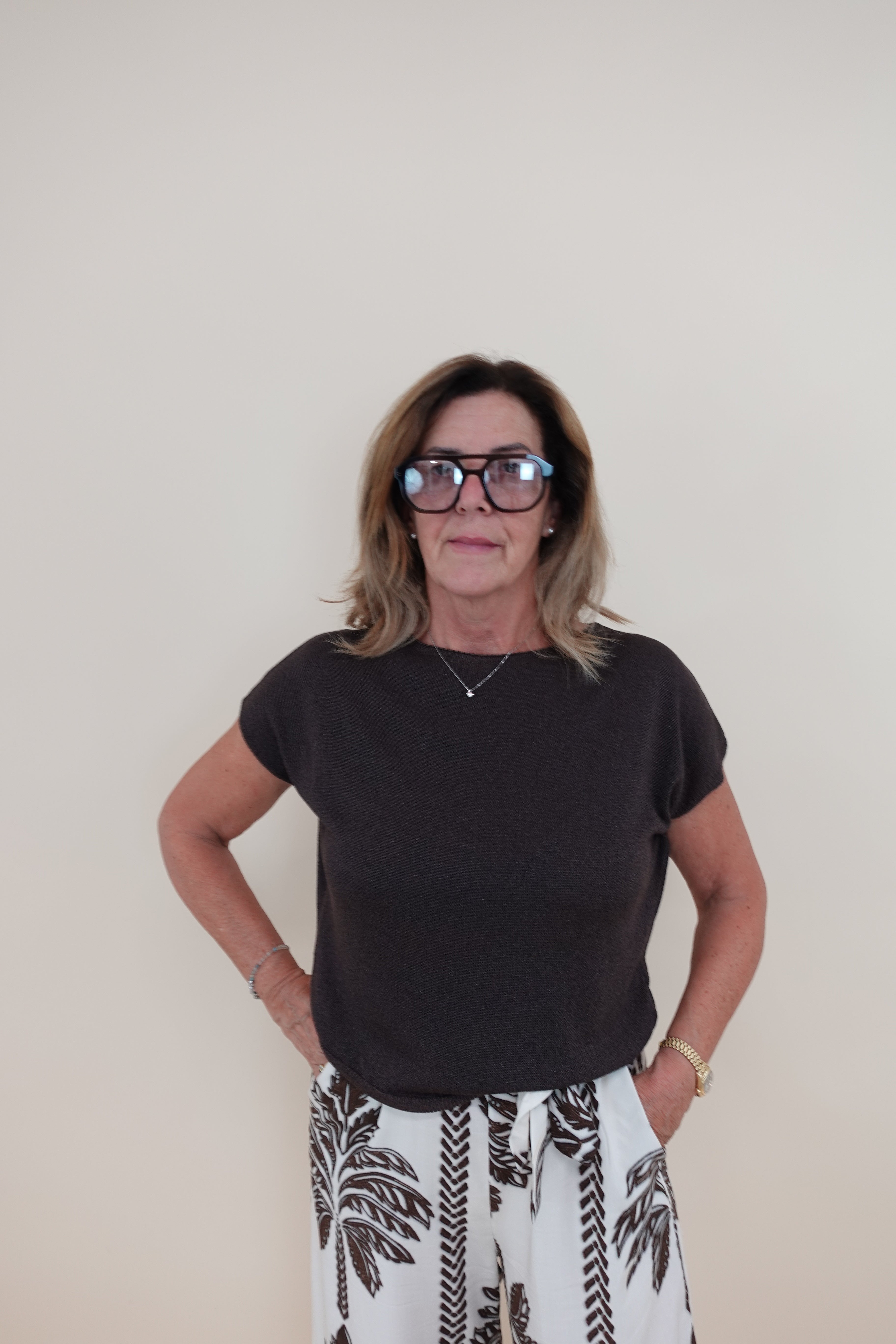 Maglia Lurex Marrone